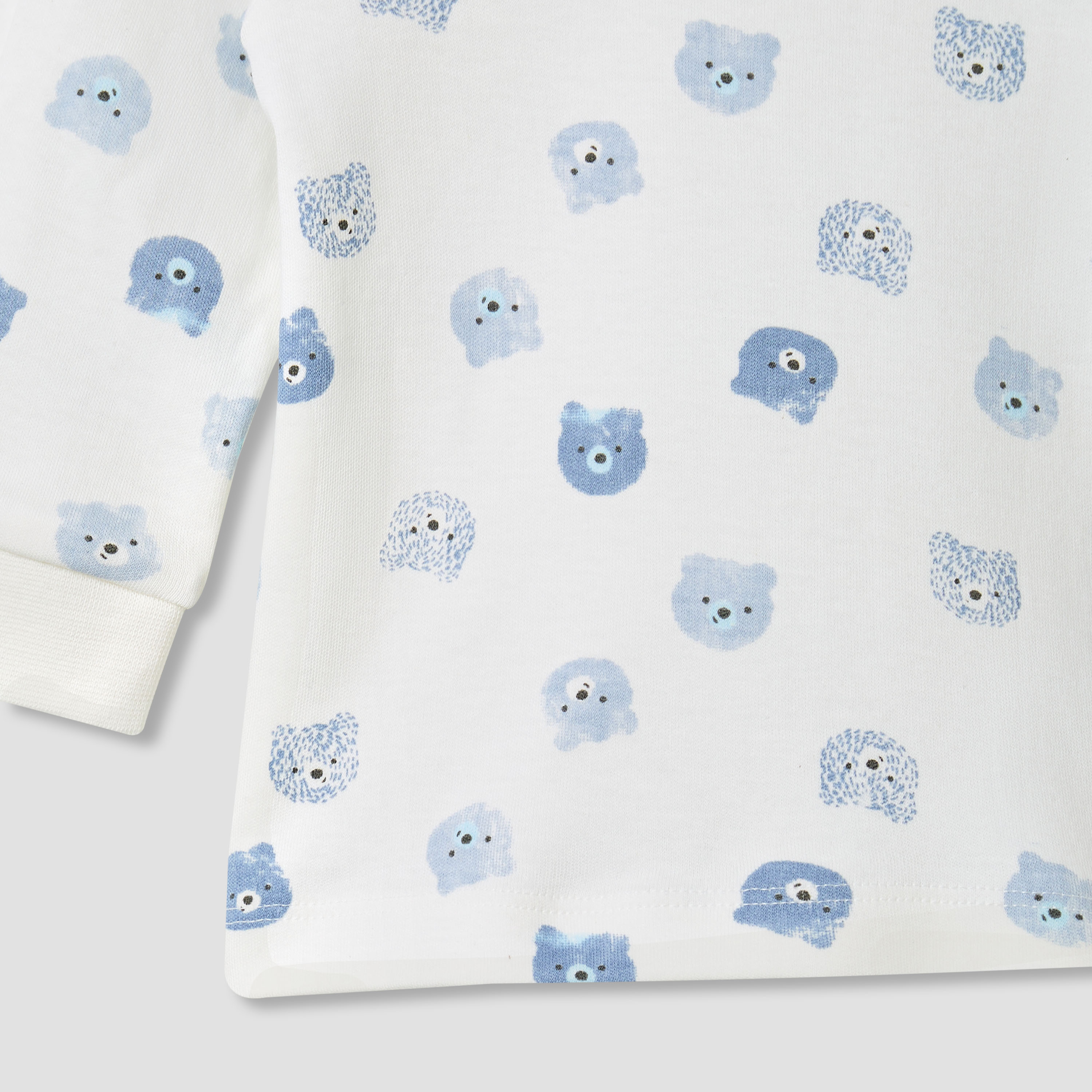 طقم بنطلون بيجاما وتيشيرت قطن بياقة مستديرة وأكمام طويلة وطبعات دب من جونيورز-baby-boys-clothing-nightwear-pyjamasets-image-5