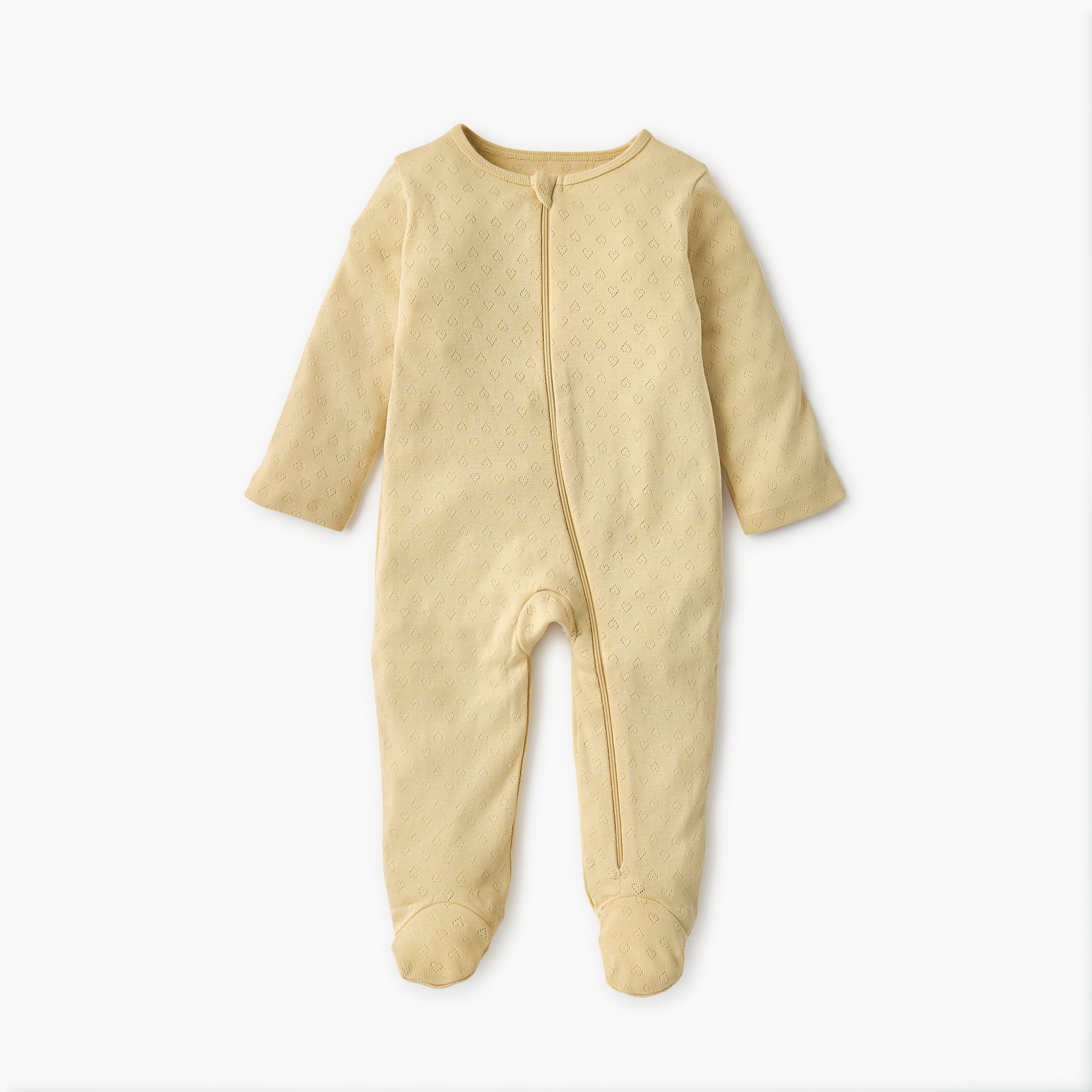 Juniors Textured Closed Feet Sleepsuit with Long Sleeves - Set of 7-baby-girls-clothing-nightwear-sleepsuits-image-3