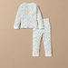 Juniors All-Over Printed Long Sleeves T-shirt and Elasticated Pyjama Set-Pyjama Sets-thumbnail-0