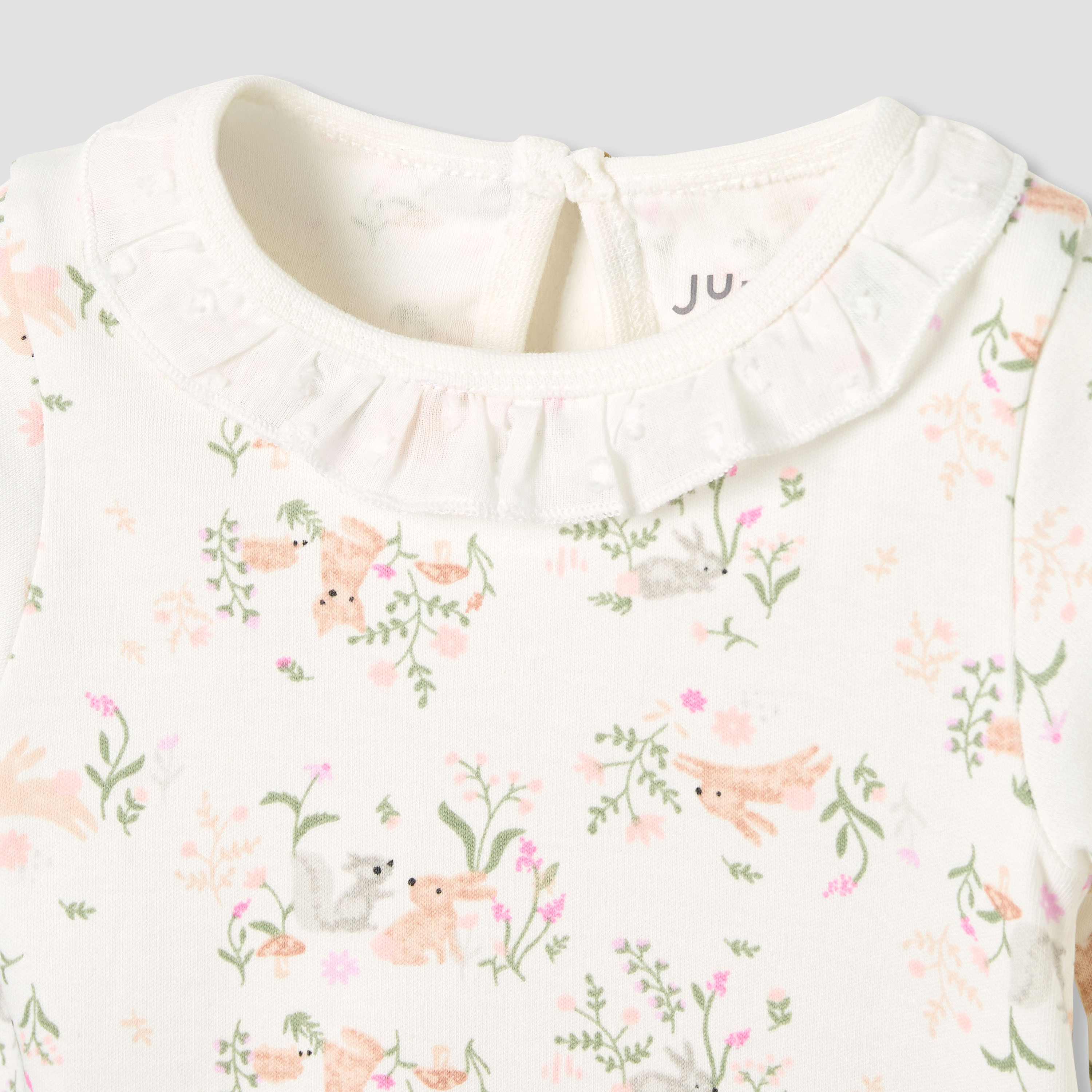طقم تيشيرت مطرز وبنطلون بيجاما بطبعات من جونيورز-baby-girls-clothing-nightwear-pyjamasets-image-4