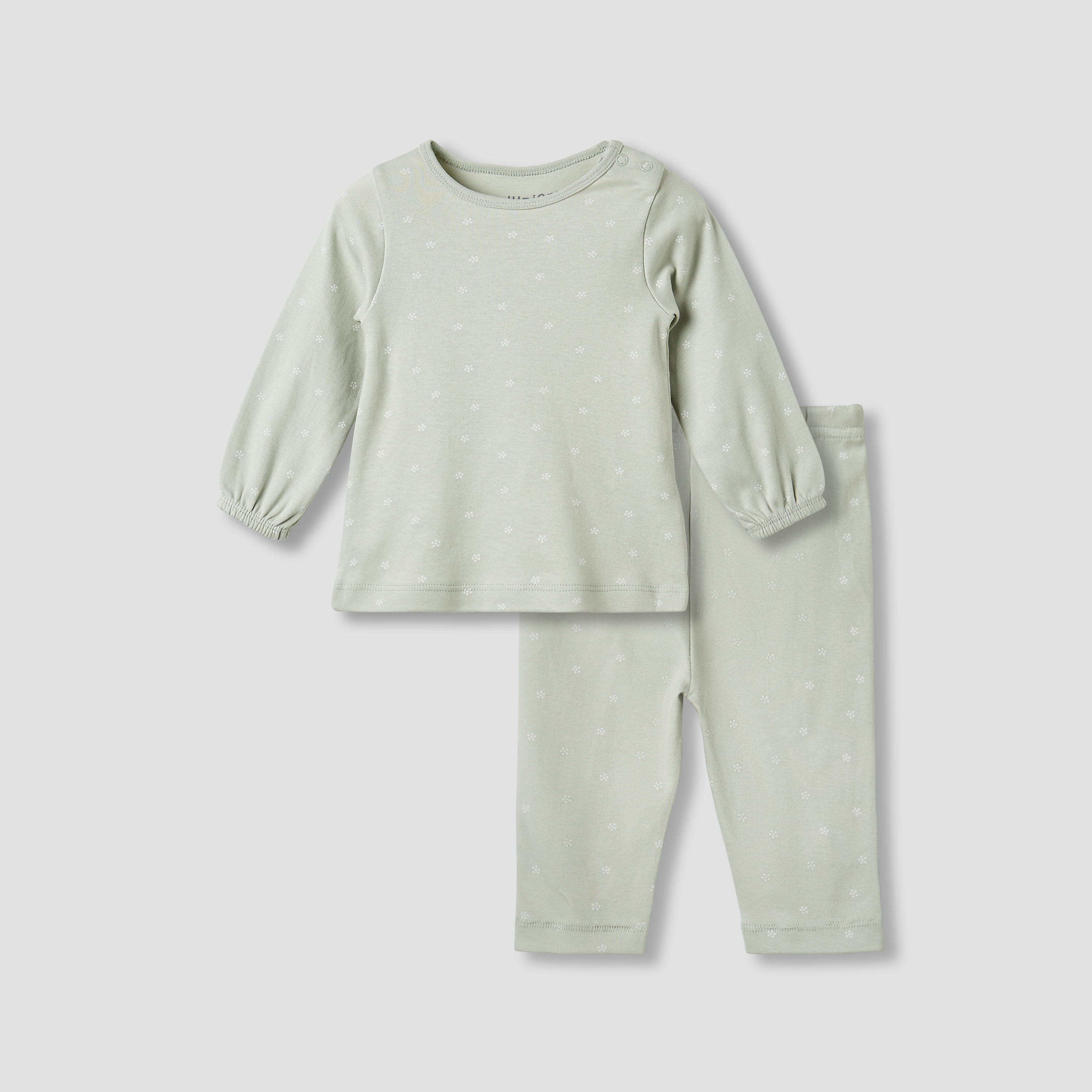 Juniors Floral Print T-shirt and Pyjama Set-baby-girls-clothing-nightwear-pyjamasets-image-1