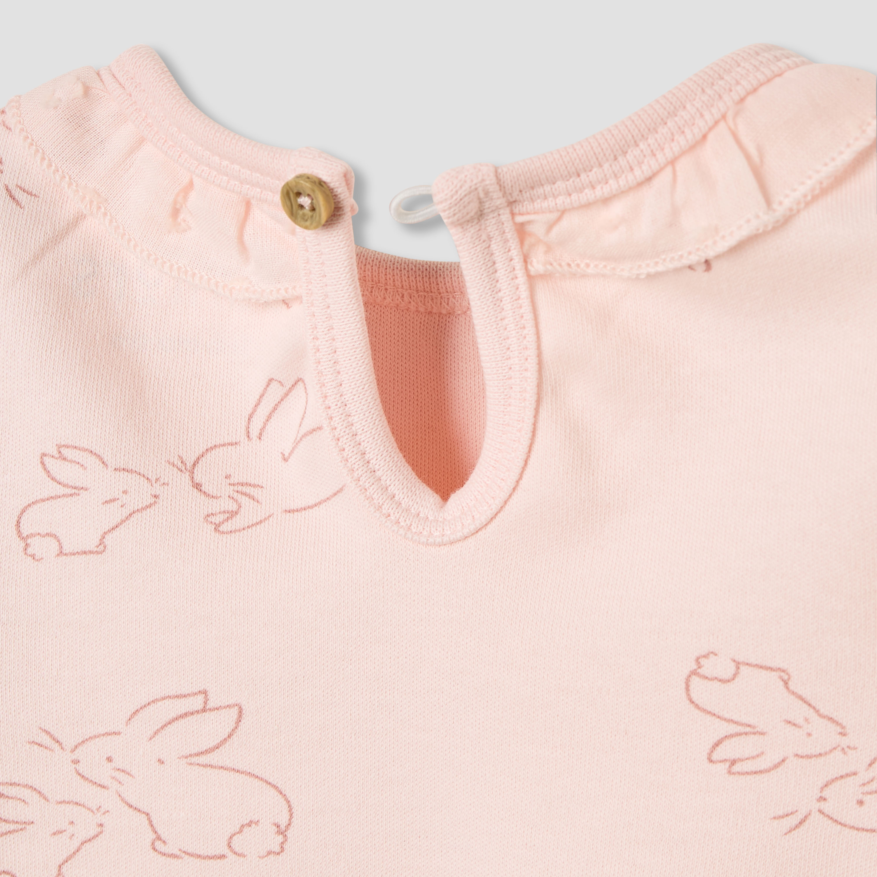 طقم تيشيرت بأكمام طويلة وبنطلون بيجاما بطبعات زهرية من جونيورز-baby-girls-clothing-nightwear-pyjamasets-image-6