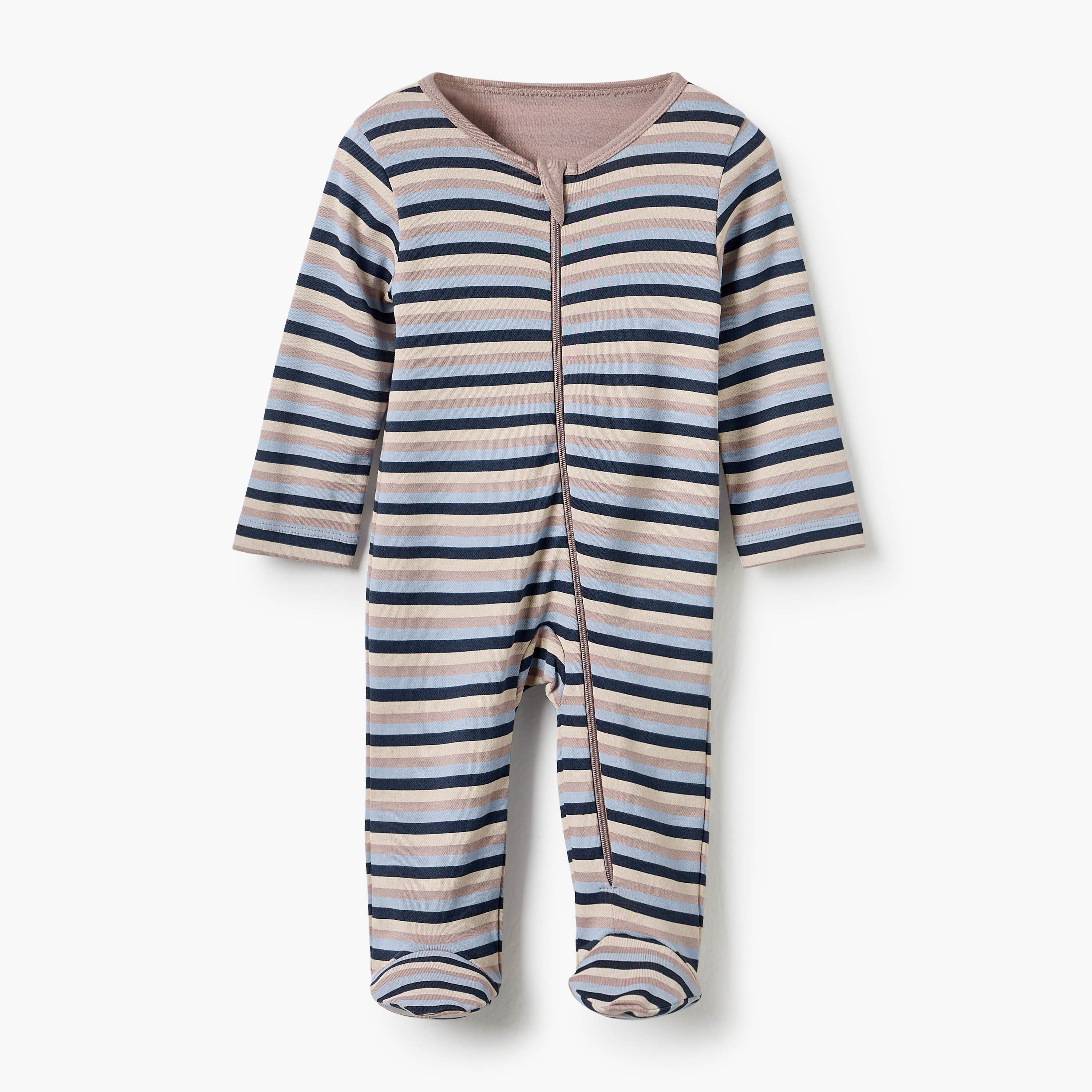 Juniors Printed Round Neck Sleepsuit with Zip Closure - Set of 5-baby-boys-clothing-nightwear-sleepsuits-image-2