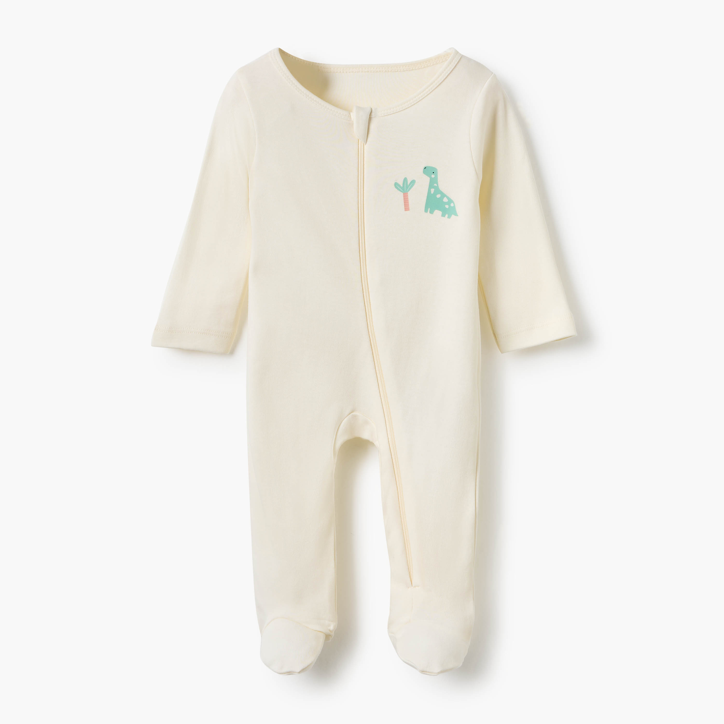 Juniors Printed Round Neck Sleepsuit with Zip Closure - Set of 5-baby-boys-clothing-nightwear-sleepsuits-image-3