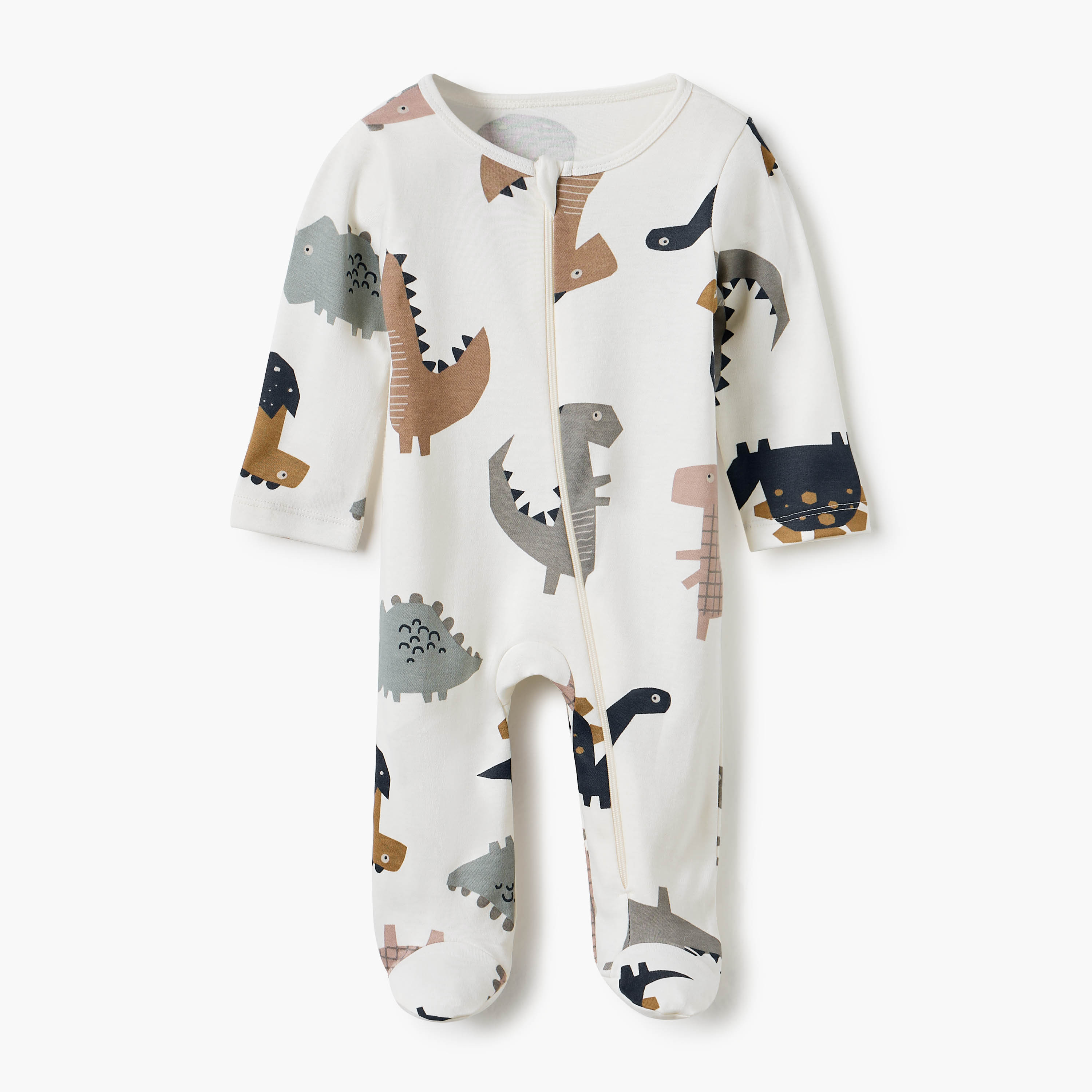 Juniors Printed Round Neck Sleepsuit with Zip Closure - Set of 5-baby-boys-clothing-nightwear-sleepsuits-image-5