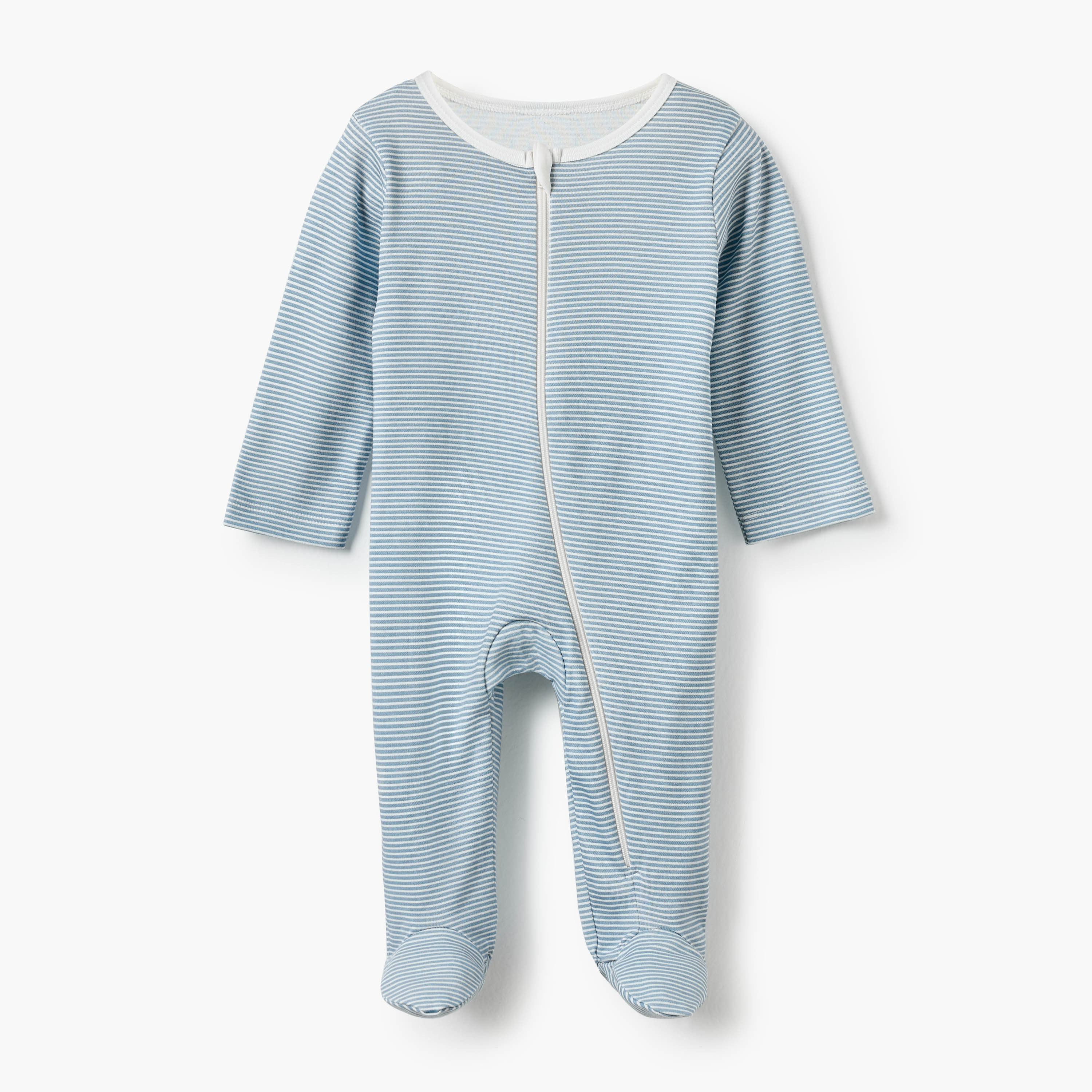 Juniors Space Print Round Neck Sleepsuit with Zip Closure - Set of 5-baby-boys-clothing-nightwear-sleepsuits-image-2