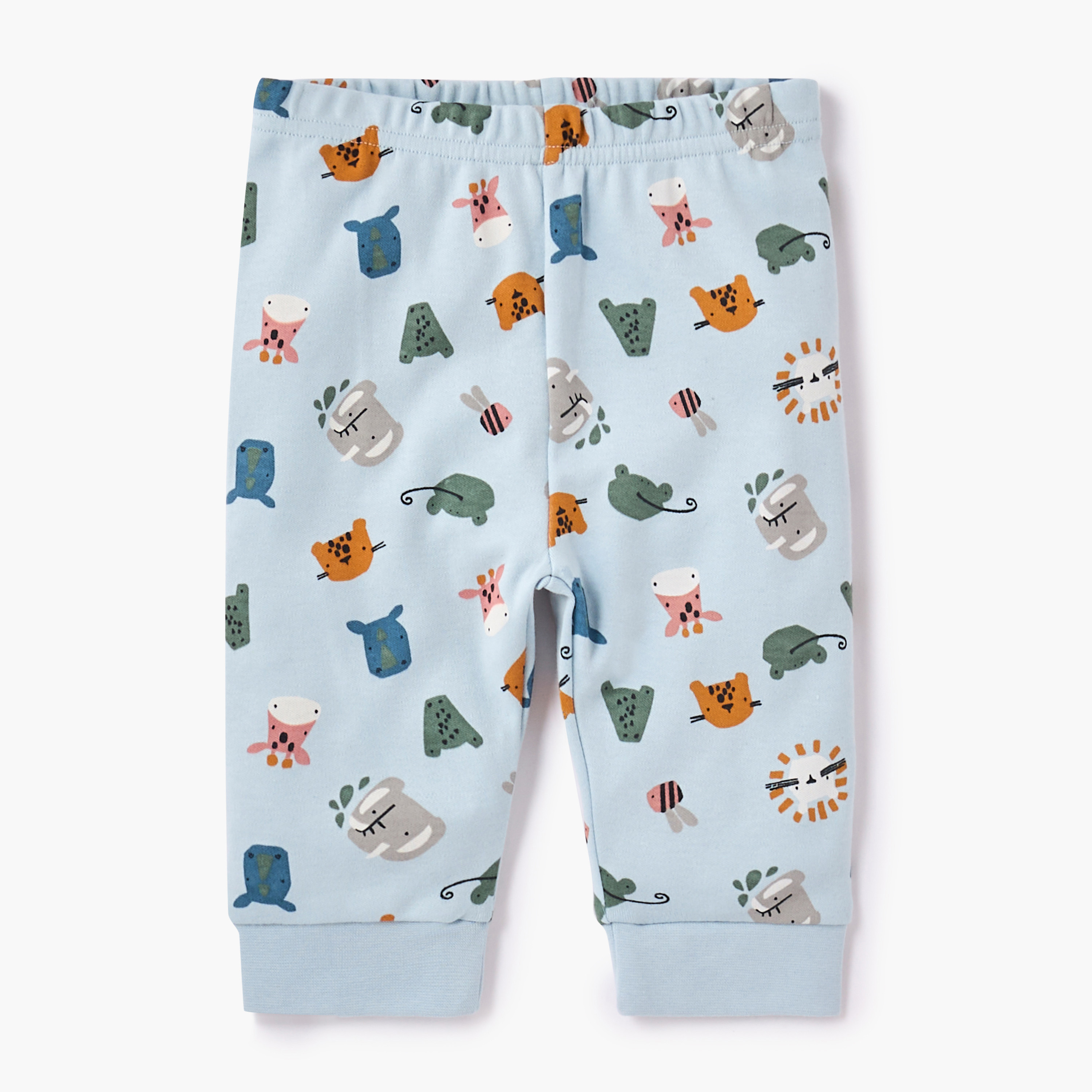 Juniors All-Over Animal Print T-shirt and Pyjama Set-baby-boys-clothing-nightwear-pyjamasets-image-4