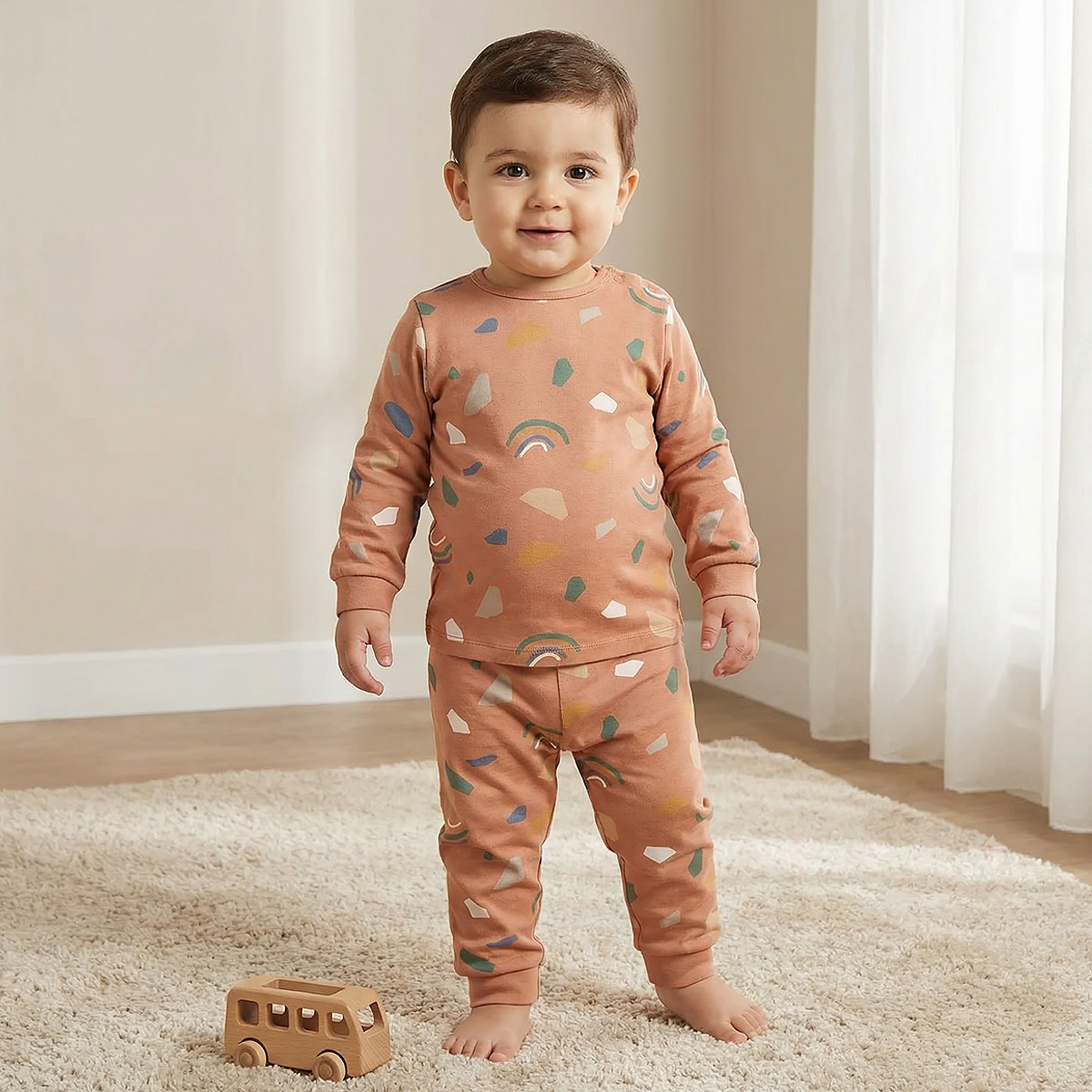 Juniors All-Over Printed T-shirt and Pyjama Set-baby-boys-clothing-nightwear-pyjamasets-image-1