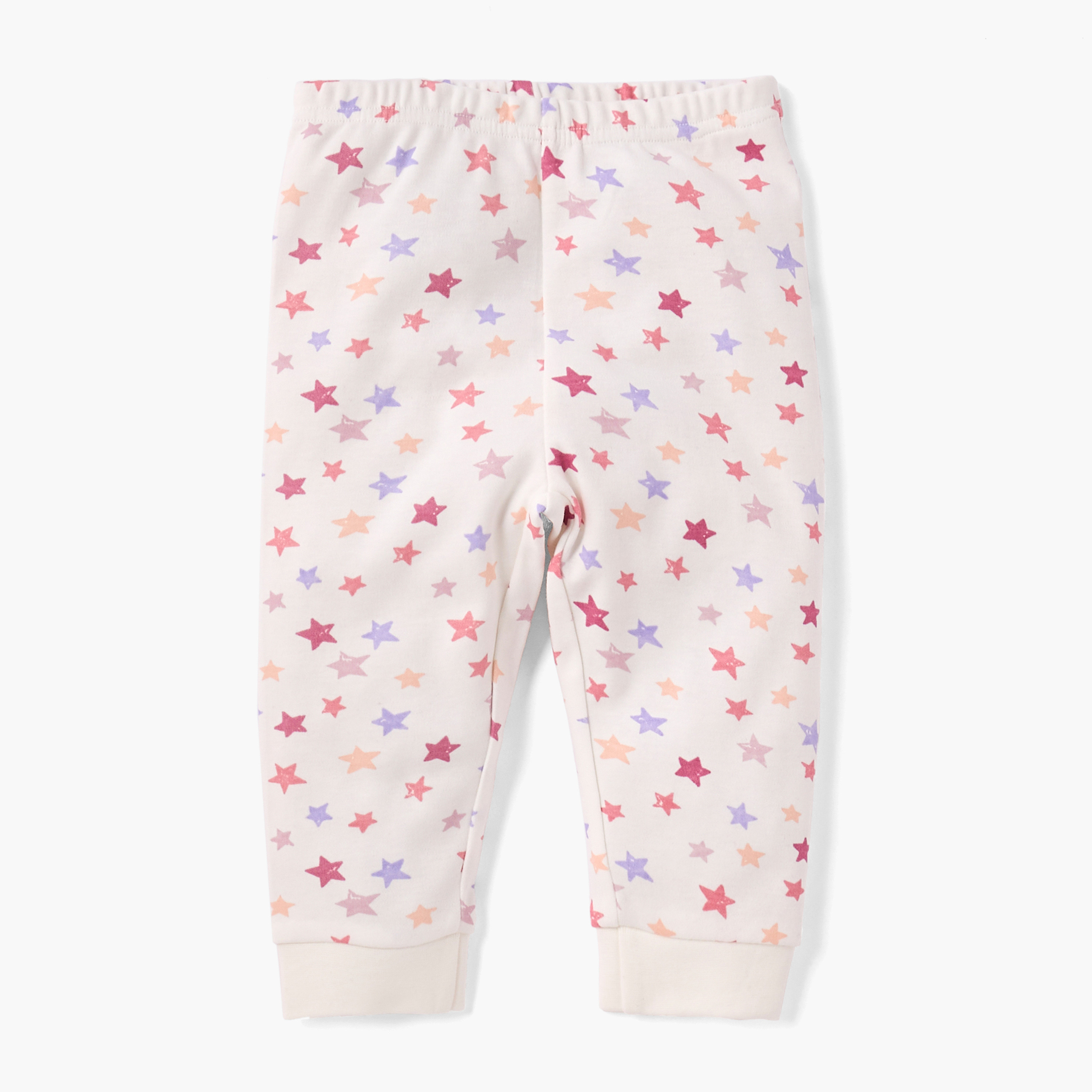 Juniors All-Over Star Print T-shirt and Pyjama Set-baby-girls-clothing-nightwear-pyjamasets-image-4