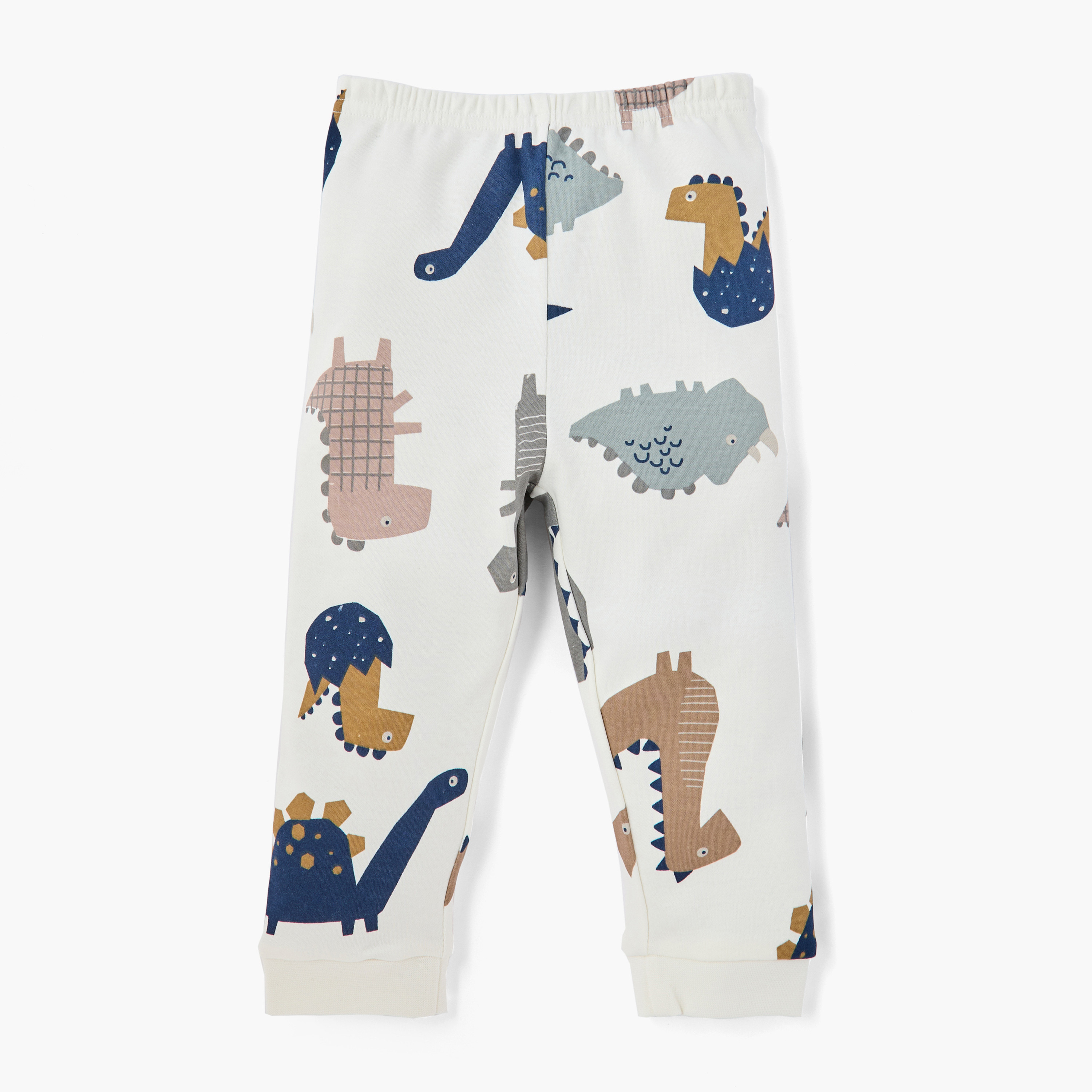 Juniors All-Over Dinosaur Print T-shirt and Pyjama Set-baby-boys-clothing-nightwear-pyjamasets-image-3