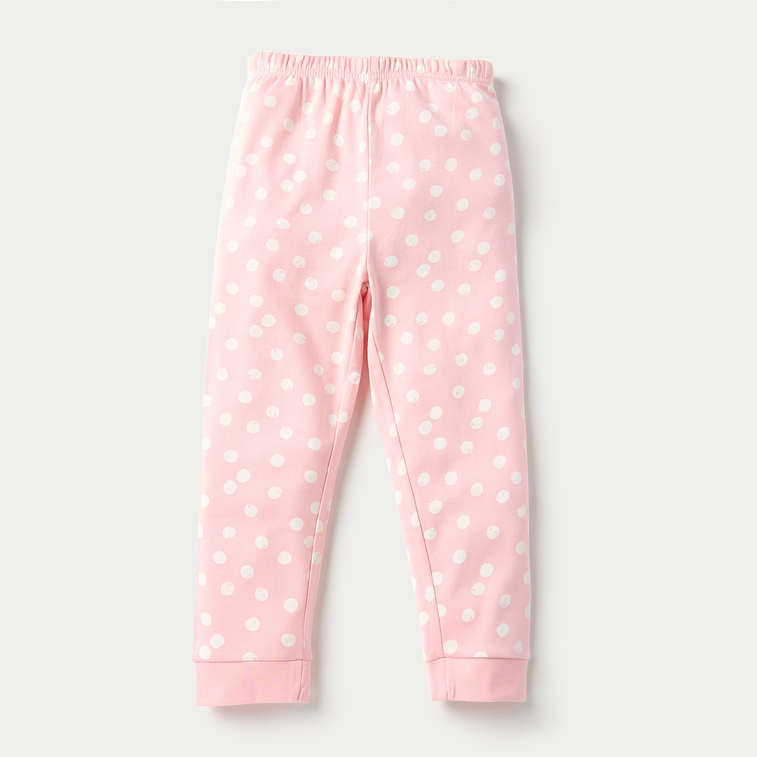 طقم بنطلون بيجاما وتيشيرت بطبعات منقطة من جونيورز-baby-girls-clothing-nightwear-pyjamasets-image-3