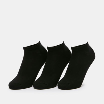 Solid Ankle Length Socks - Set of 3-Women%27s Socks-image-0