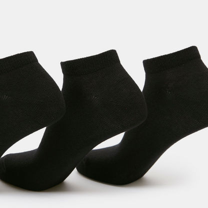 Solid Ankle Length Socks - Set of 3-Women%27s Socks-image-1