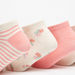 Set of 5 - Floral Print Ankle Length Socks-Girl%27s Socks & Tights-thumbnailMobile-1