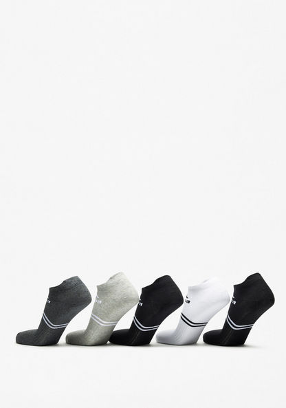 Kappa Logo Print Ankle Length Socks - Set of 5-Men%27s Socks-image-2