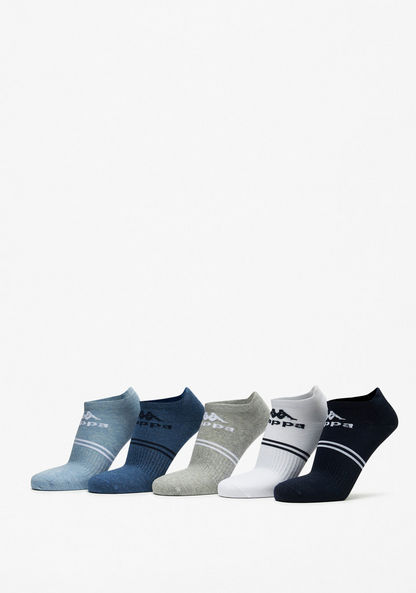 Kappa Logo Print Ankle Length Socks - Set of 5-Men%27s Socks-image-0