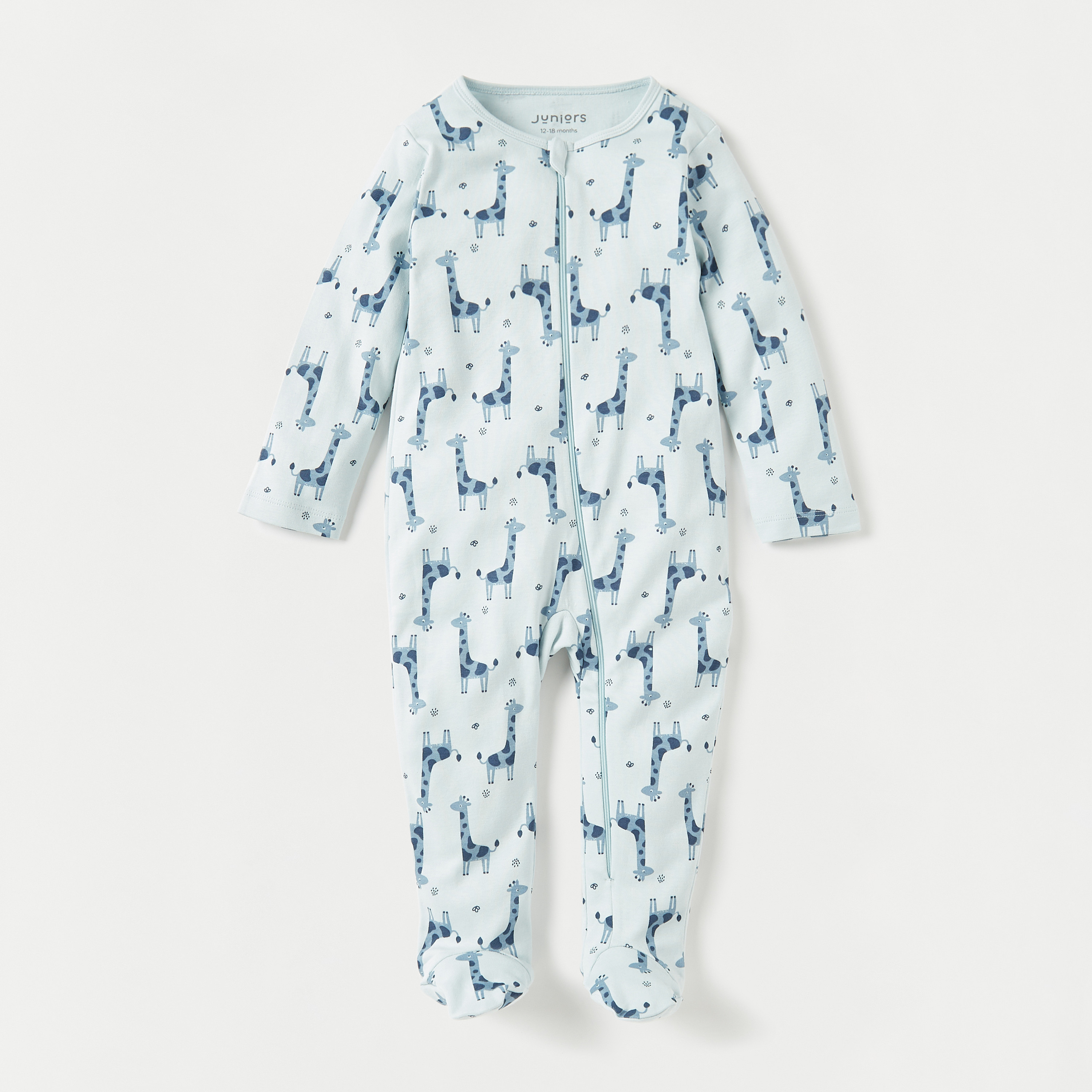 بدلة نوم مغلقة القدمين بسحاب إغلاق وطبعات من جونيورز-baby-boys-clothing-nightwear-sleepsuits-image-2