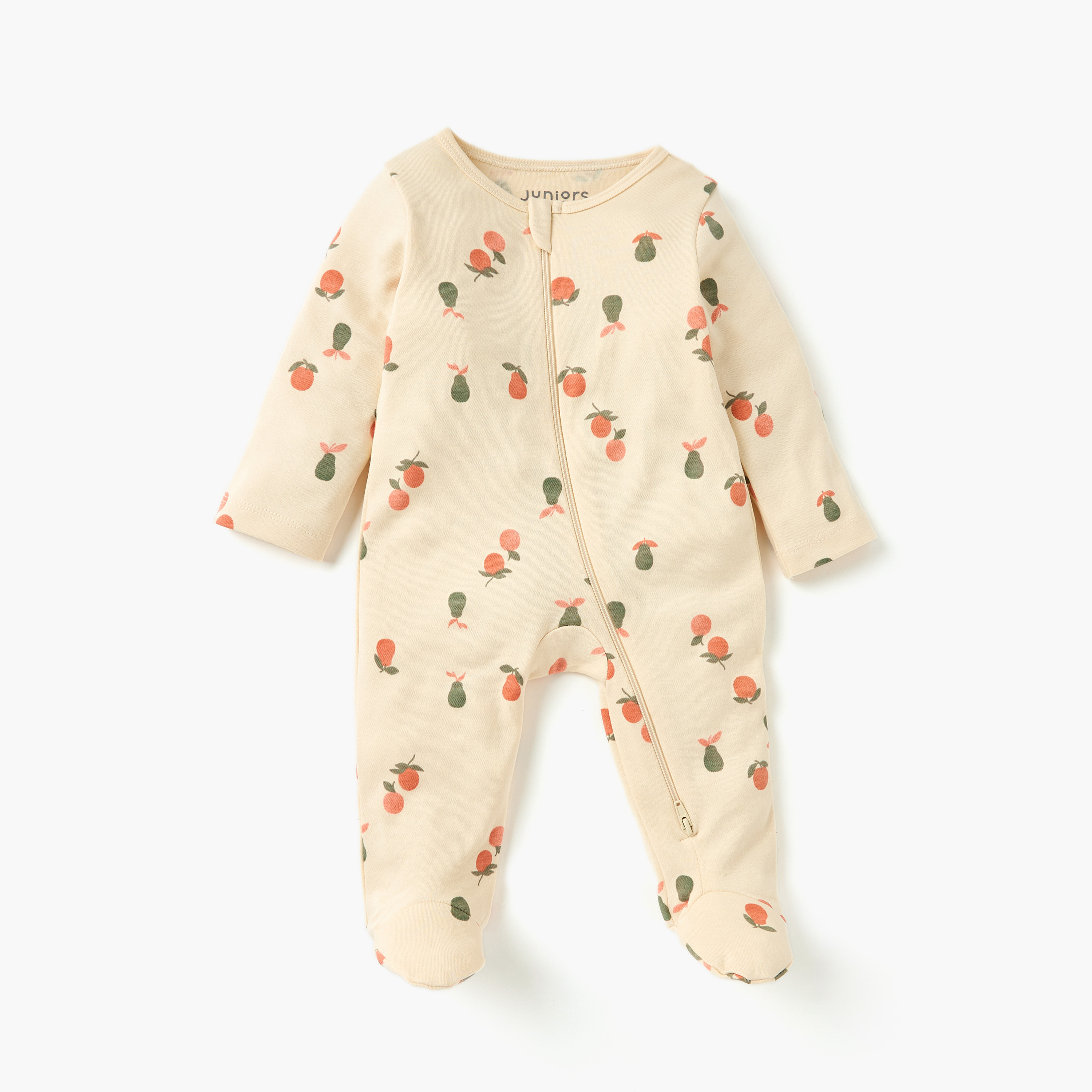 Juniors All-Over Print Sleepsuit with Long Sleeves and Zip Closure-baby-boys-clothing-nightwear-sleepsuits-image-2