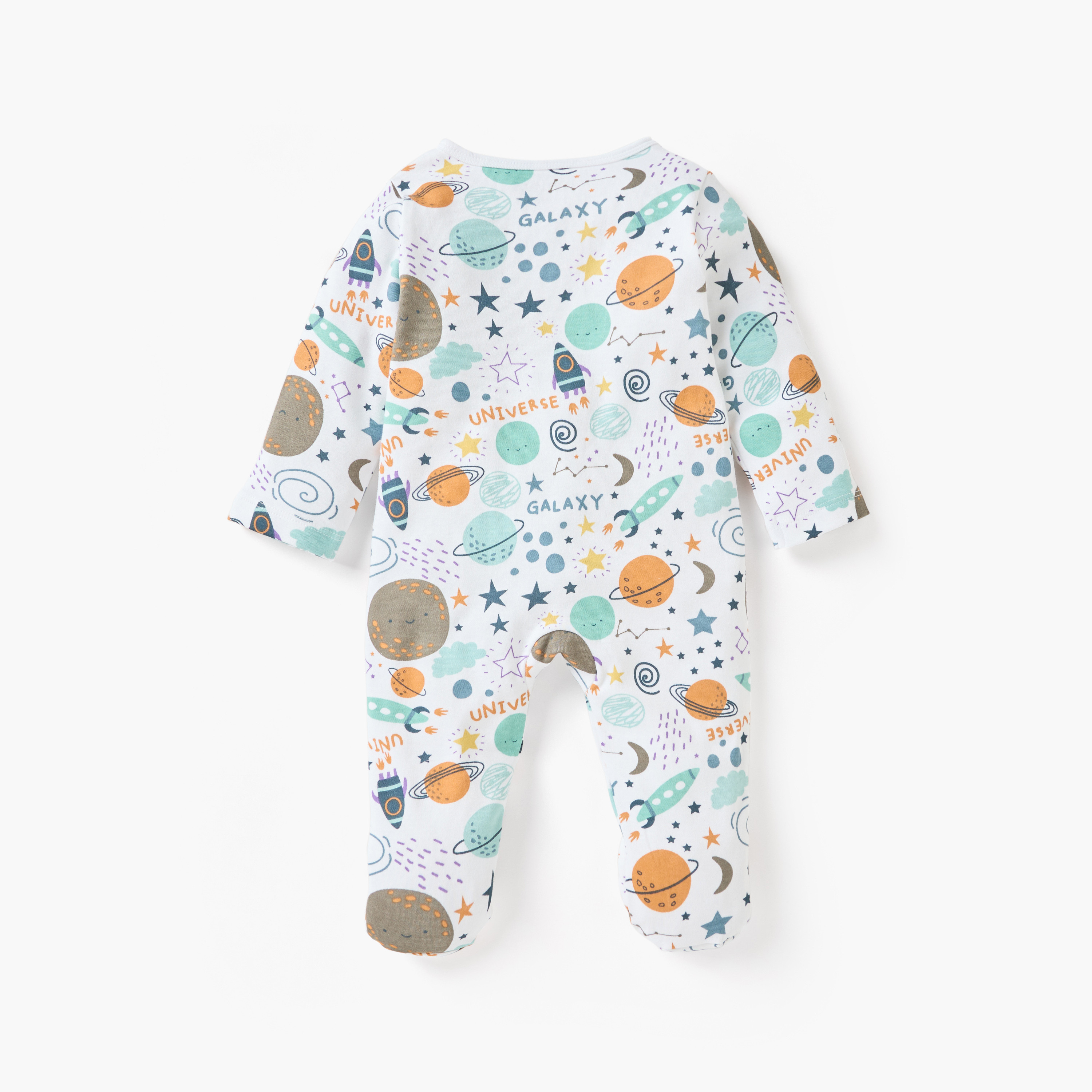 Juniors Galaxy Print Closed Feet Sleepsuit with Zip Closure-promo_babyshop_Buy3for69_UAE130126-image-3