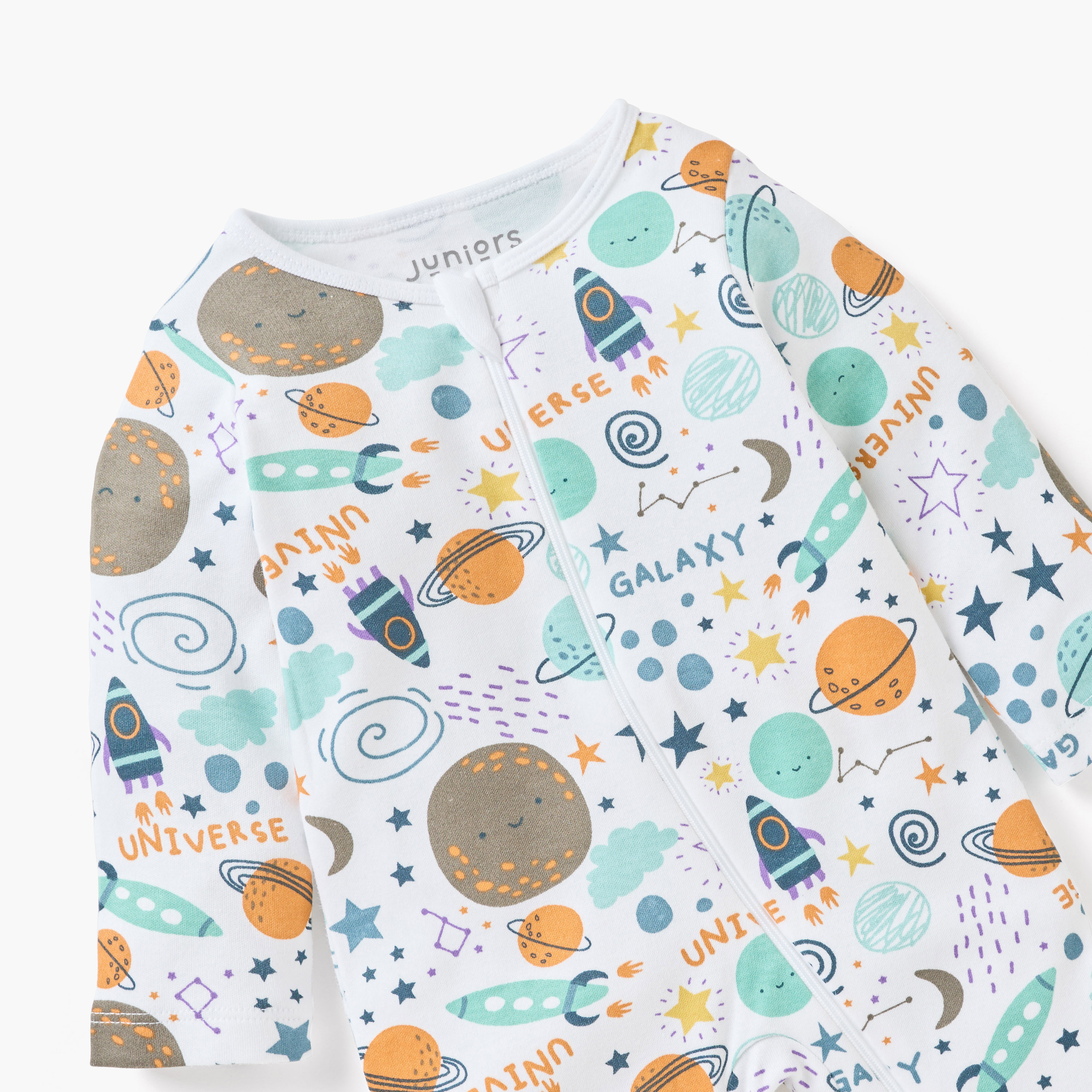 Juniors Galaxy Print Closed Feet Sleepsuit with Zip Closure-promo_babyshop_Buy3for69_UAE130126-image-4