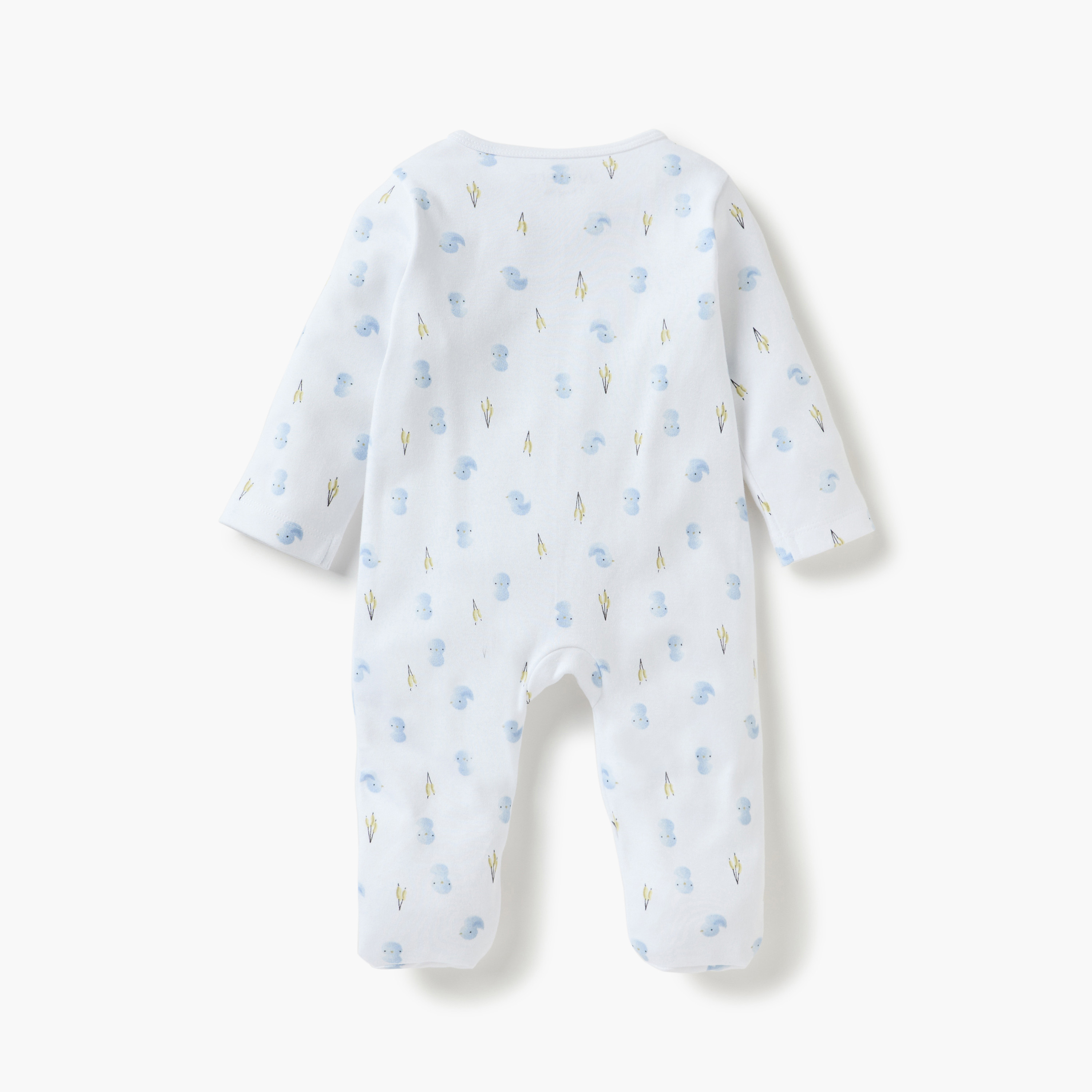 Juniors All-Over Animal Print Closed Feet Sleepsuit with Zip Closure-baby-girls-clothing-nightwear-sleepsuits-image-3