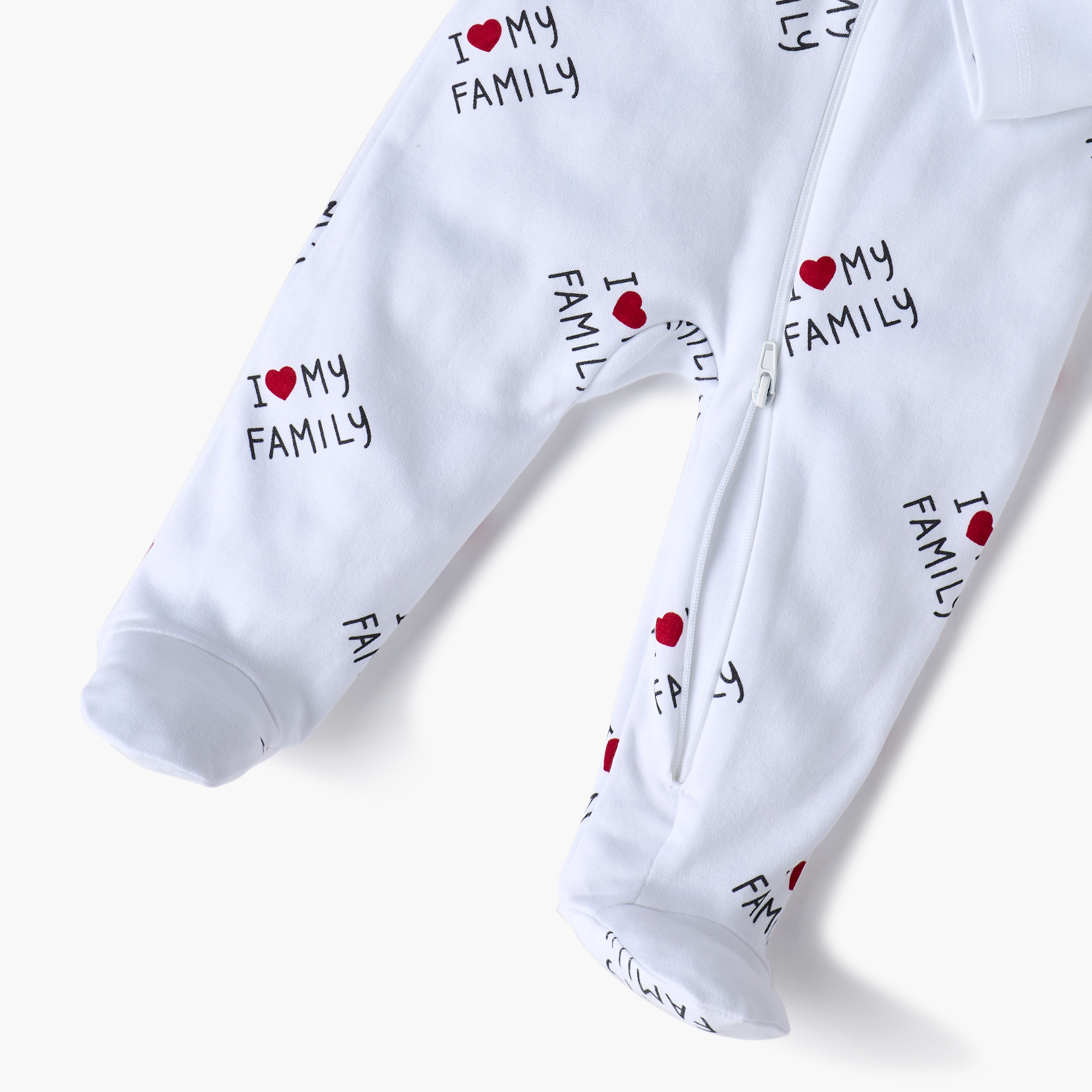 Juniors Printed Sleepsuit with Long Sleeves and Zip Closure-baby-girls-clothing-nightwear-sleepsuits-image-5