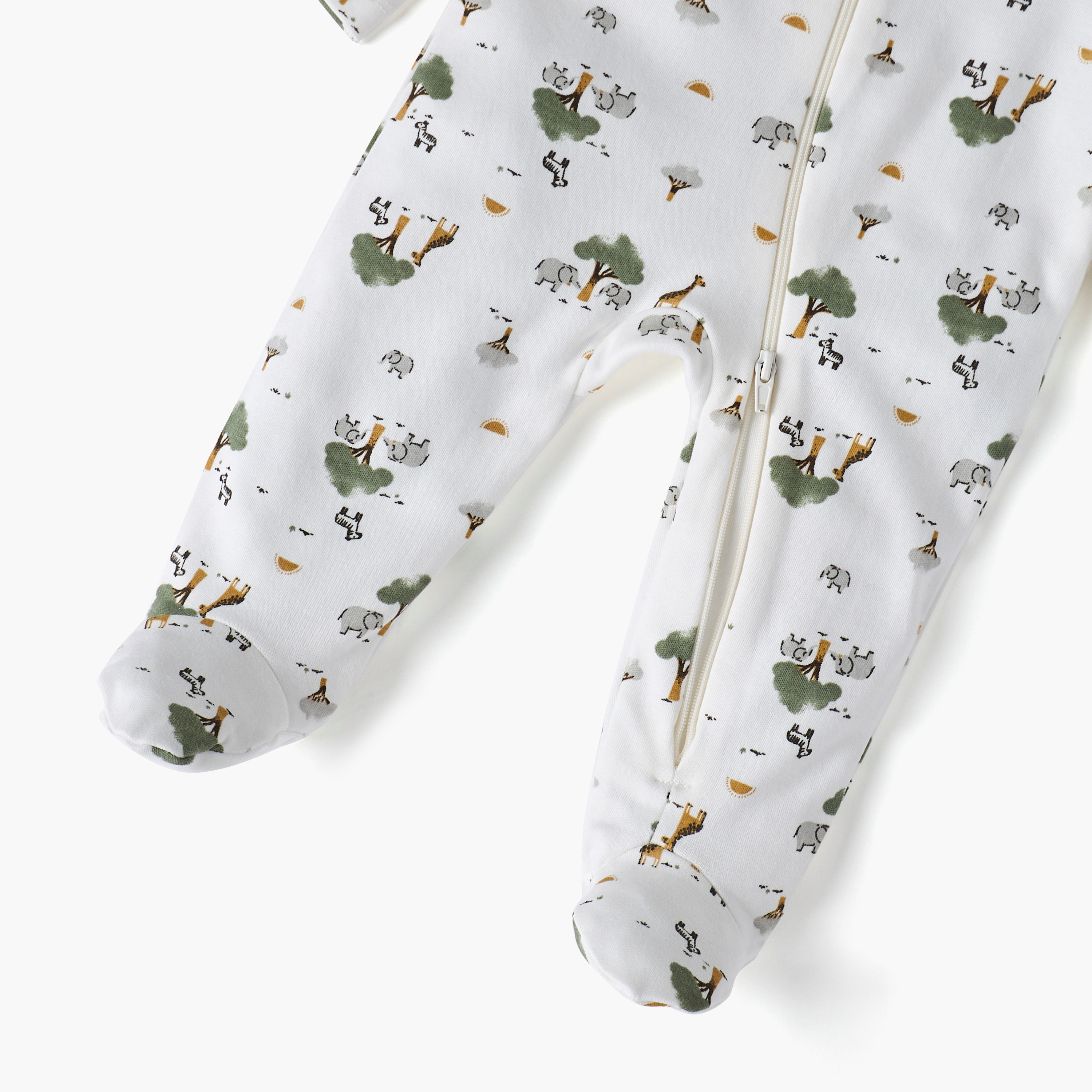 Juniors All-Over Print Closed Feet Sleepsuit with Long Sleeves-baby-boys-clothing-nightwear-sleepsuits-image-5