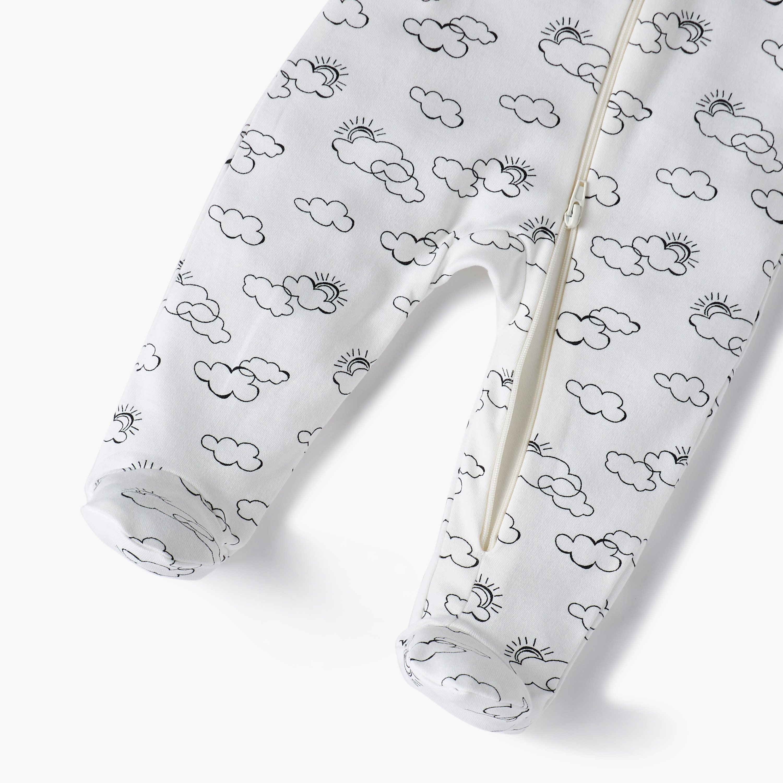 بدلة نوم بأكمام طويلة وسحاب إغلاق وطبعات من جونيورز-baby-girls-clothing-nightwear-sleepsuits-image-5