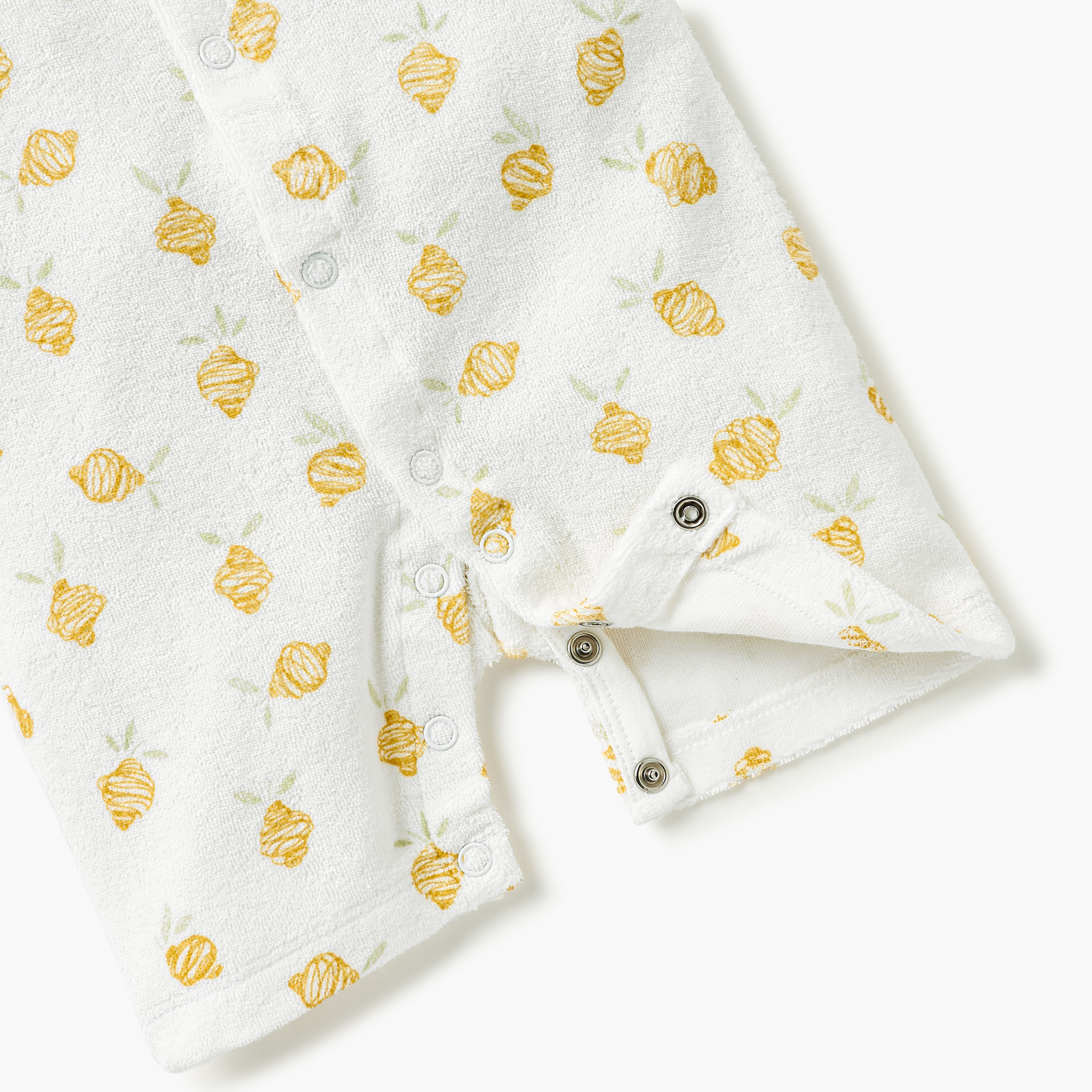 Juniors Printed Romper with Short Sleeves and Button Closure-baby-boys-clothing-rompers-image-4