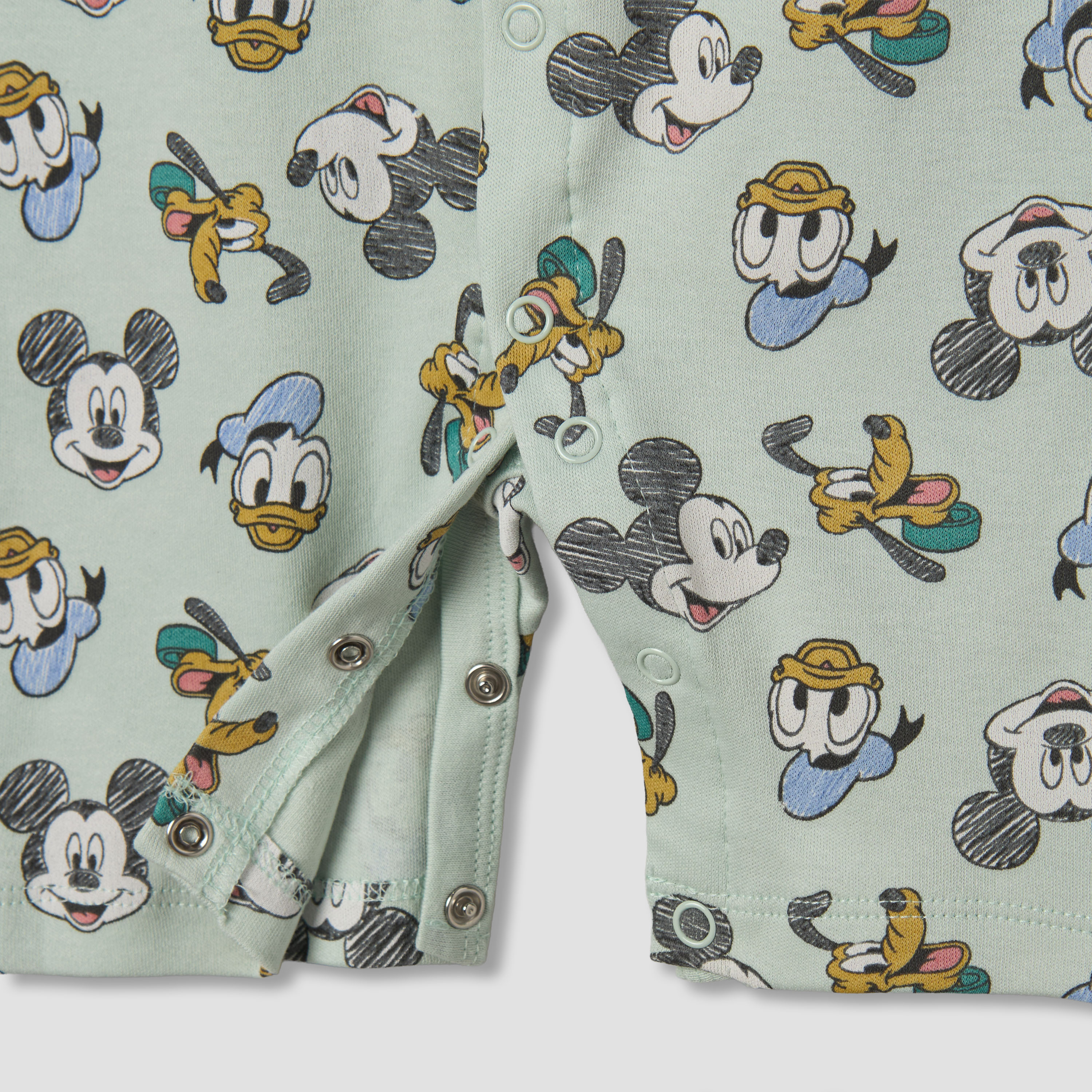 أفرول بطبعات ميكي ماوس والأصدقاء وياقة مستديرة وأكمام قصيرة من ديزني-baby-boys-clothing-rompers-image-1