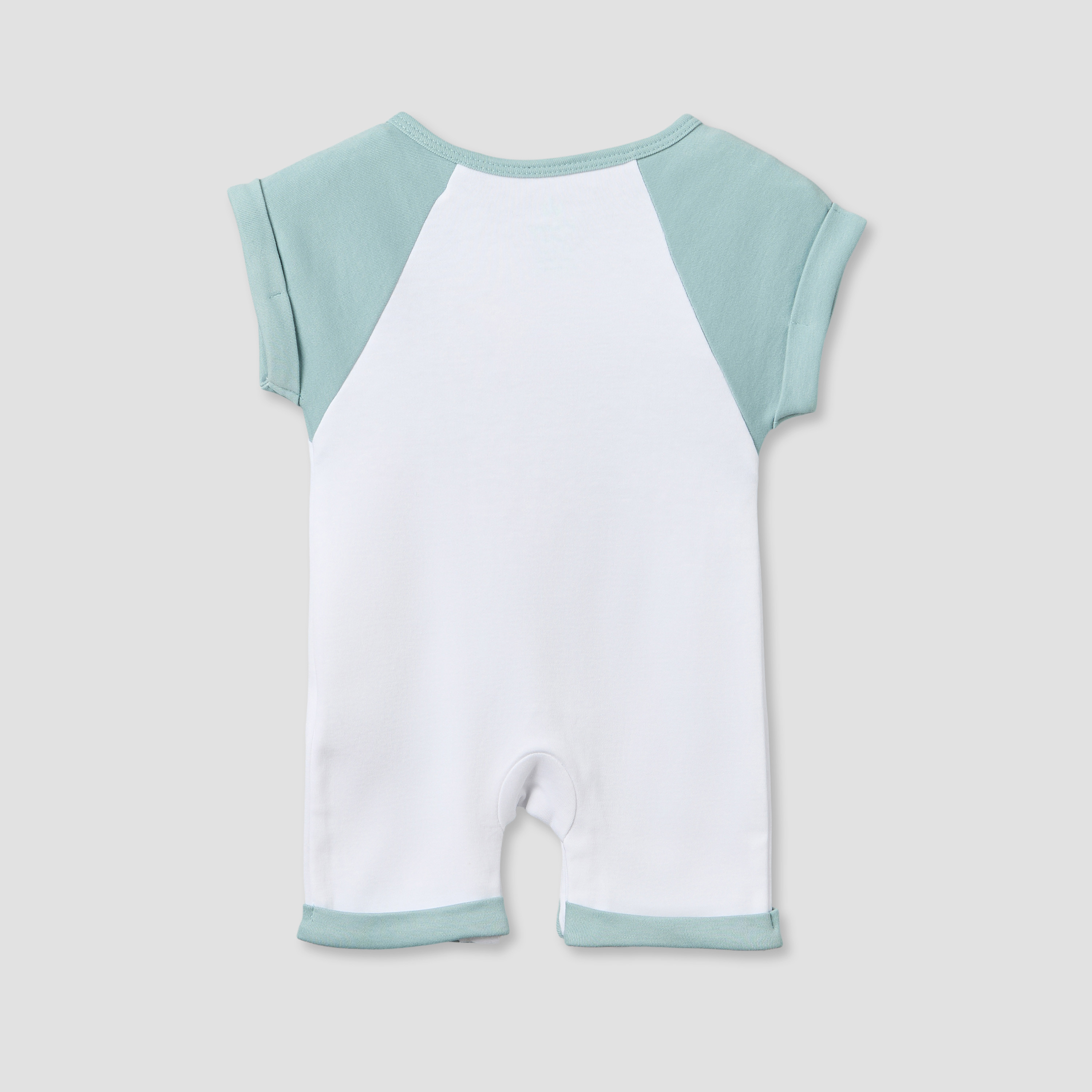 أفرول بياقة ضيقة وأكمام قصيرة وطبعات ميكي ماوس ودونالد داك من ديزني-baby-boys-clothing-rompers-image-3