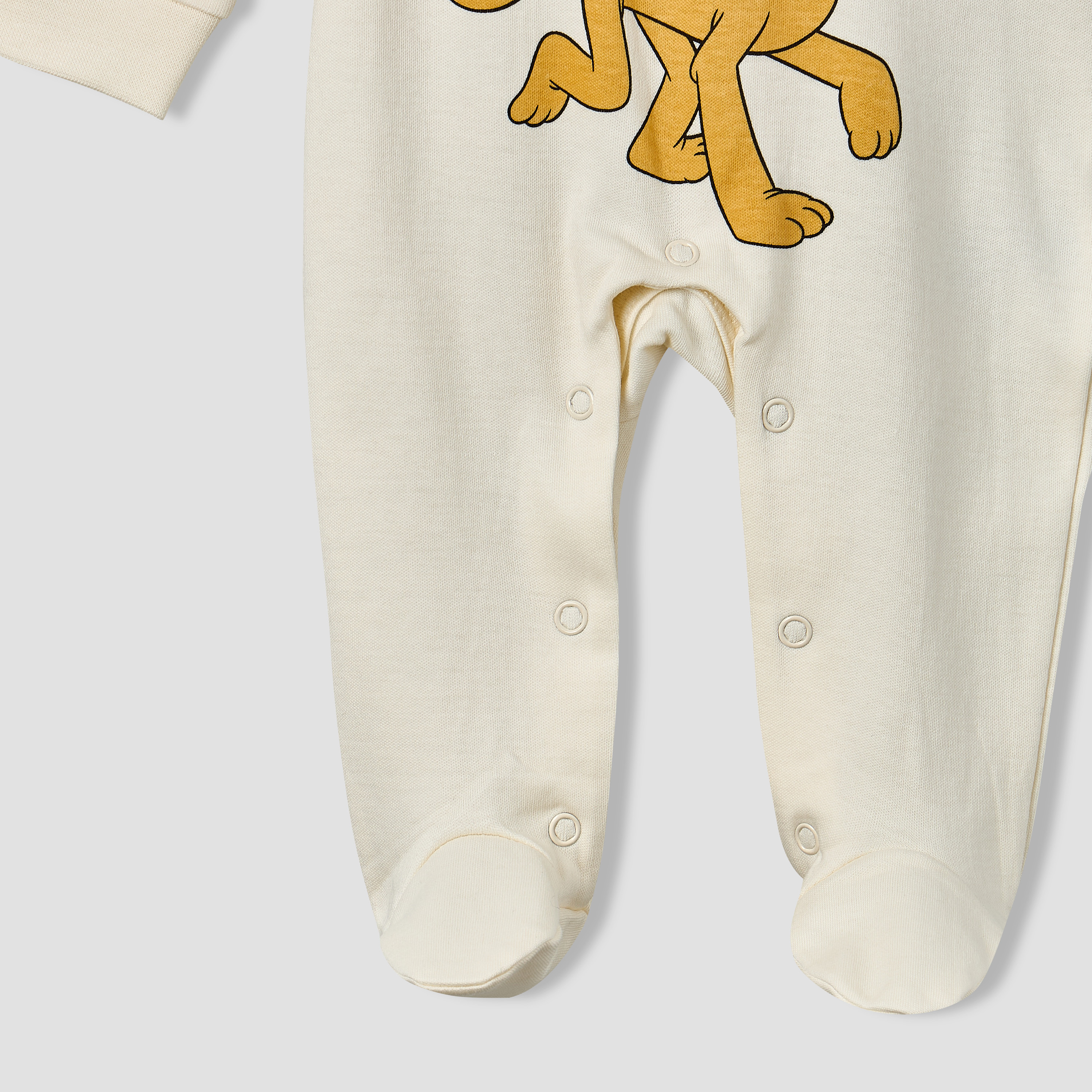 Disney Cotton Crew Neck Long Sleeves Sleepsuit with Mickey Mouse Print-baby-boys-clothing-nightwear-sleepsuits-image-5