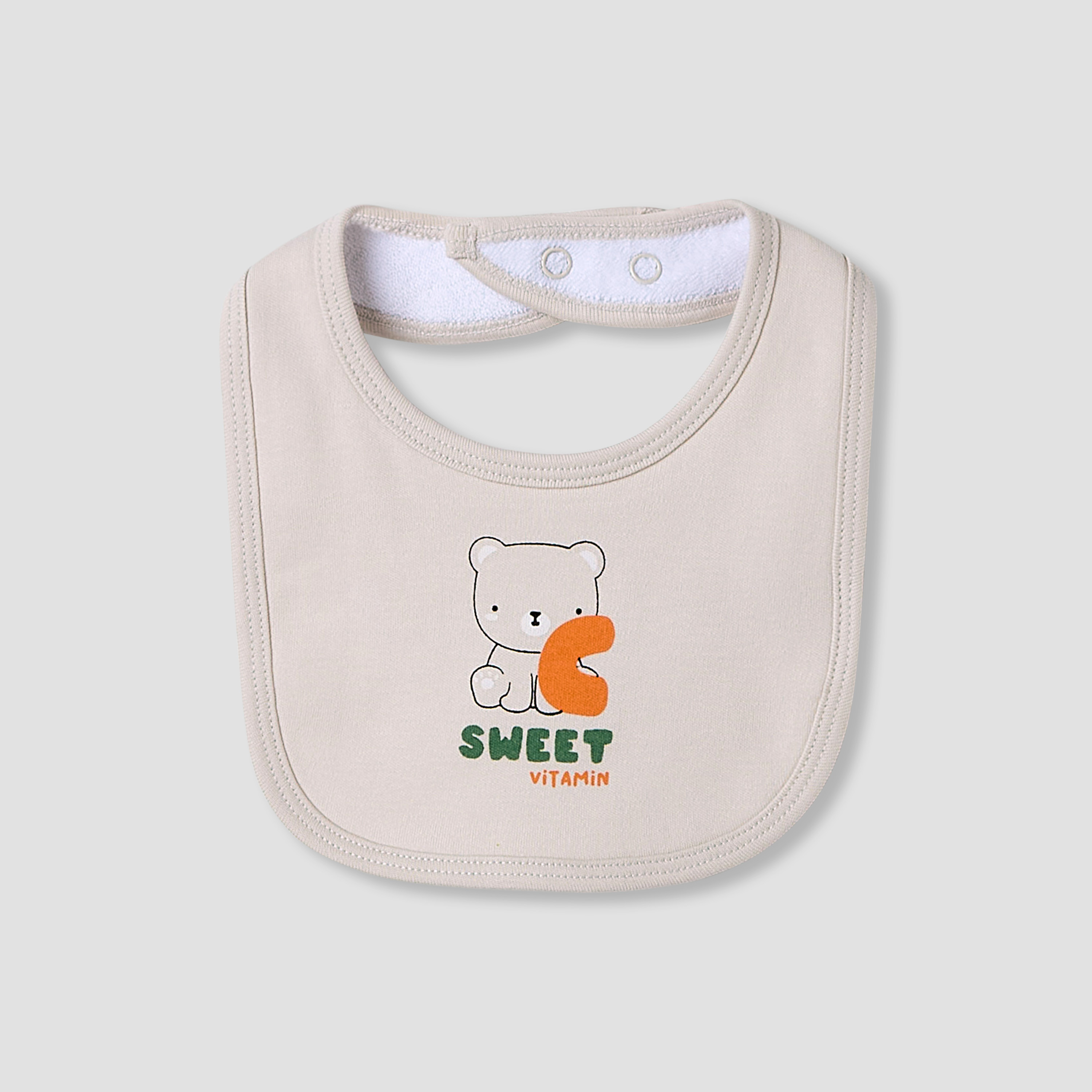 Juniors Crew Neck Sleepsuit with Bib - Cotton - Long Sleeves-baby-boys-clothing-nightwear-sleepsuits-image-3