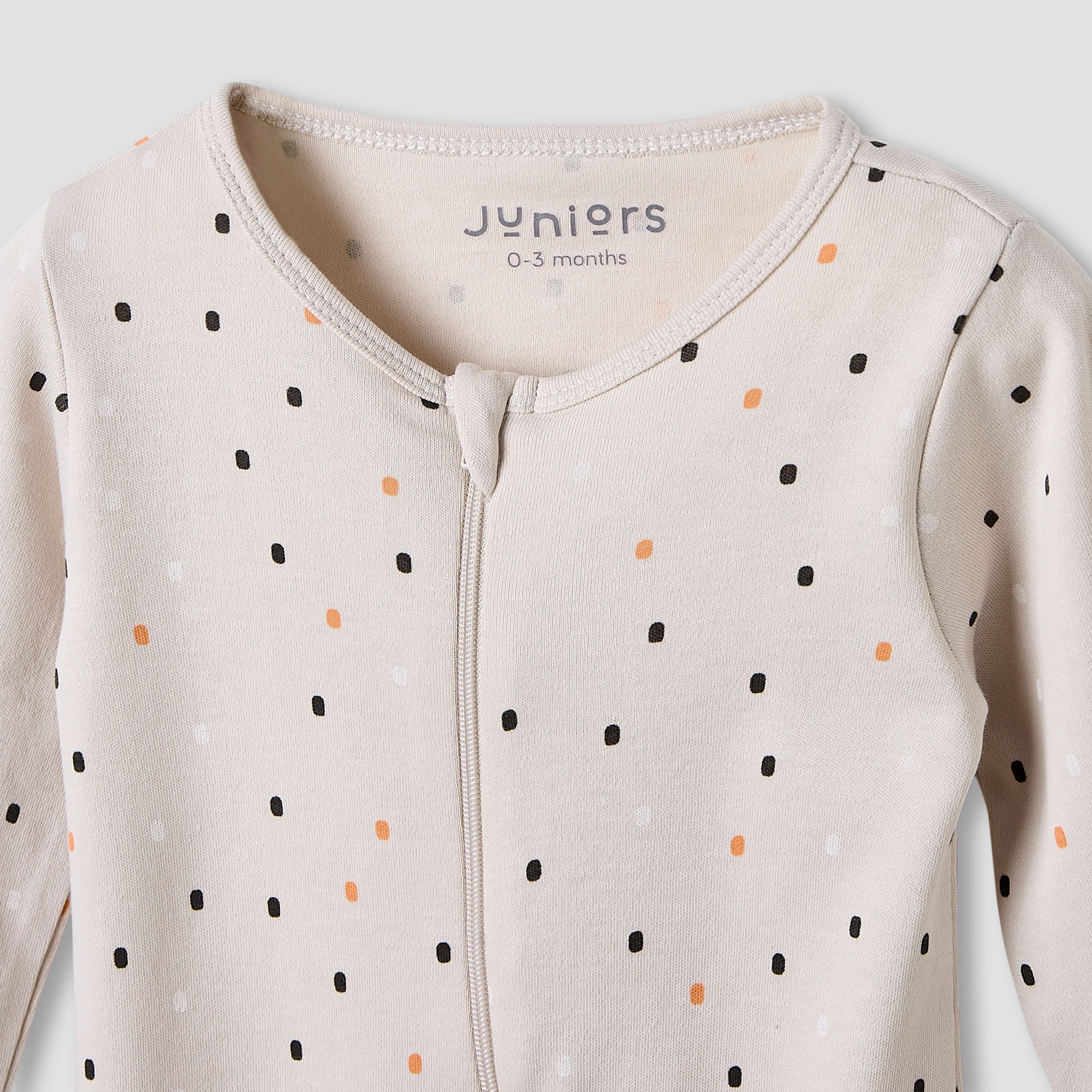 Juniors Crew Neck Sleepsuit with Bib - Cotton - Long Sleeves-baby-boys-clothing-nightwear-sleepsuits-image-4