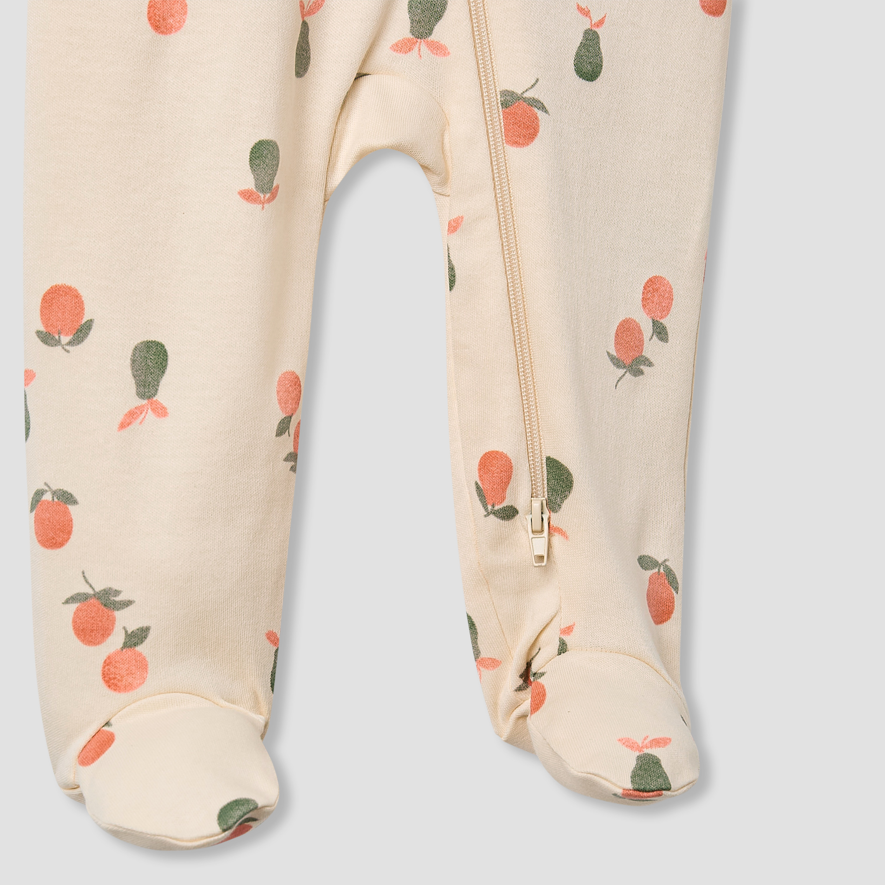 Juniors Crew Neck Sleepsuit with Bib - Cotton - Long Sleeves-baby-girls-clothing-nightwear-sleepsuits-image-5