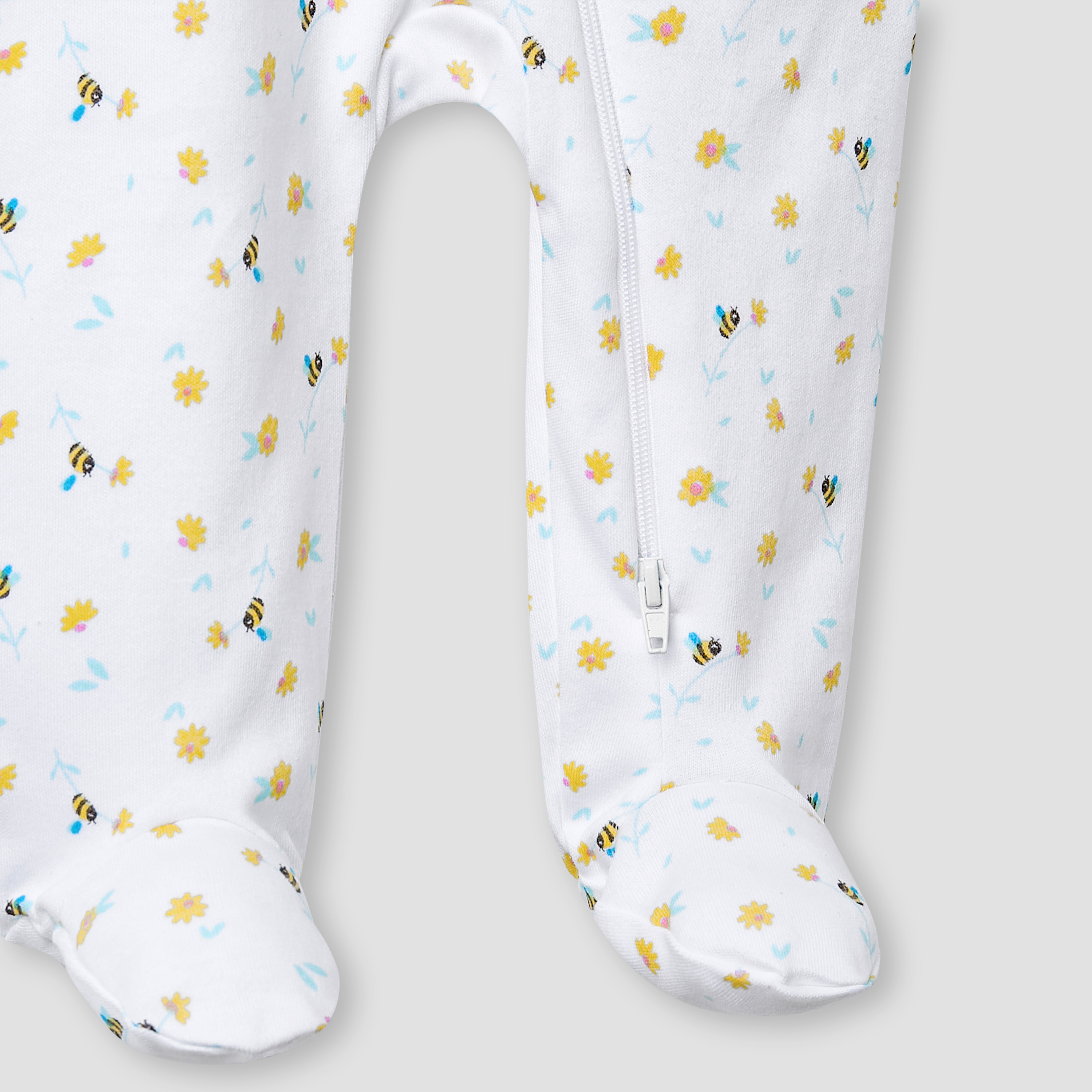 Juniors Crew Neck Sleepsuit with Bib - Cotton - Long Sleeves-baby-girls-clothing-nightwear-sleepsuits-image-5