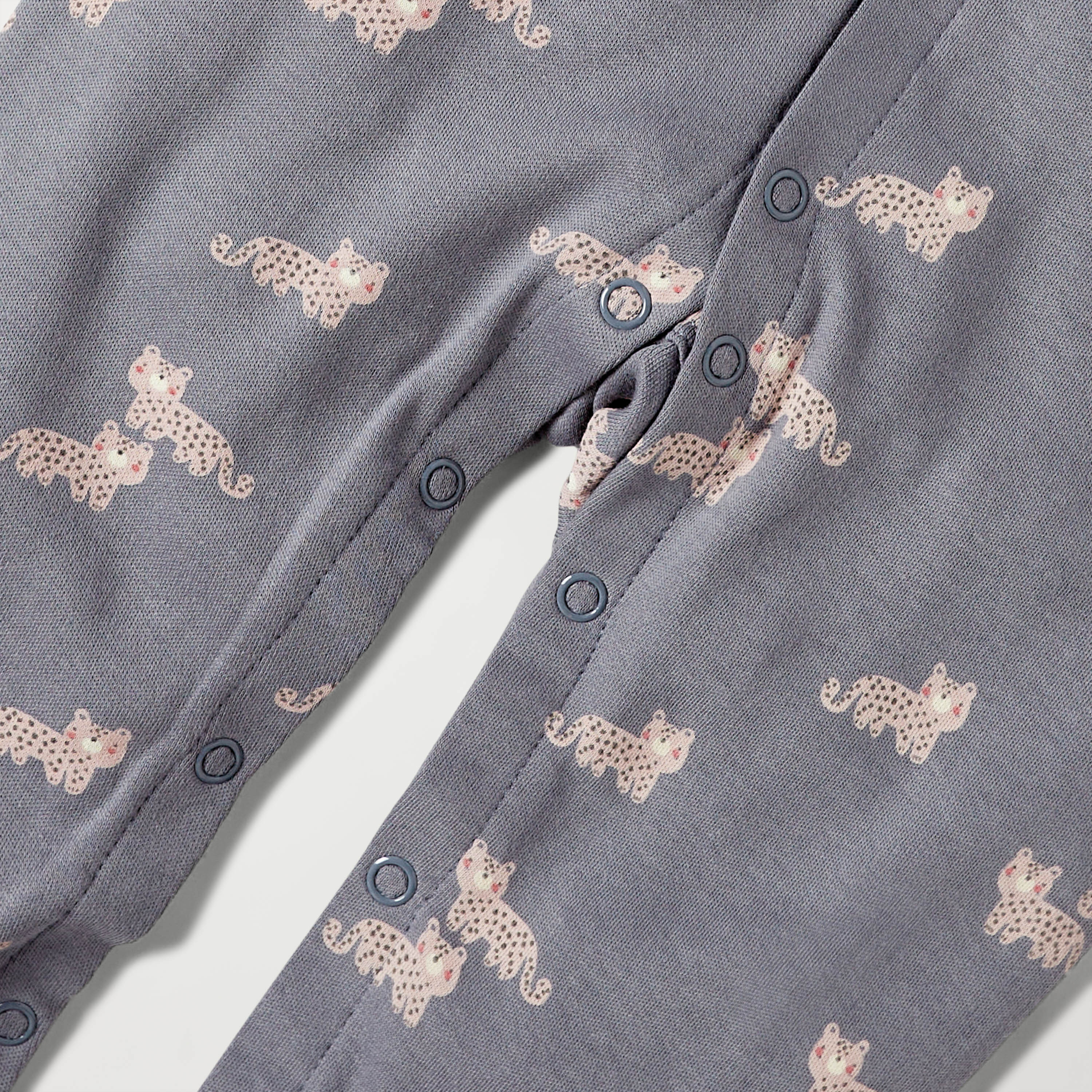 Juniors All-Over Leopard Print Closed Feet Sleepsuit with Long Sleeves-baby-boys-clothing-nightwear-sleepsuits-image-4