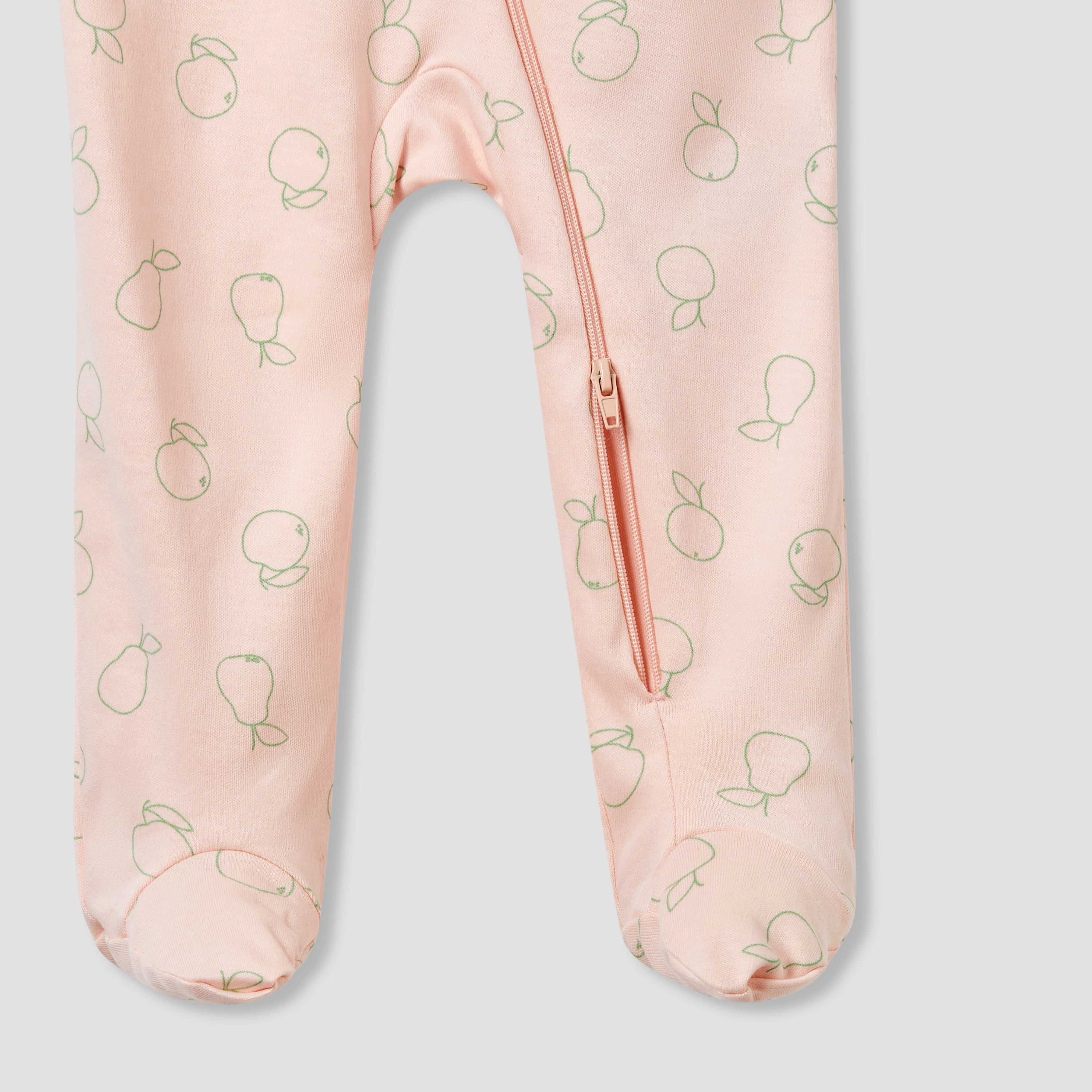 Juniors Round Neck Sleepsuit with Closed Feet - Cotton - Long Sleeves-baby-girls-clothing-nightwear-sleepsuits-image-4