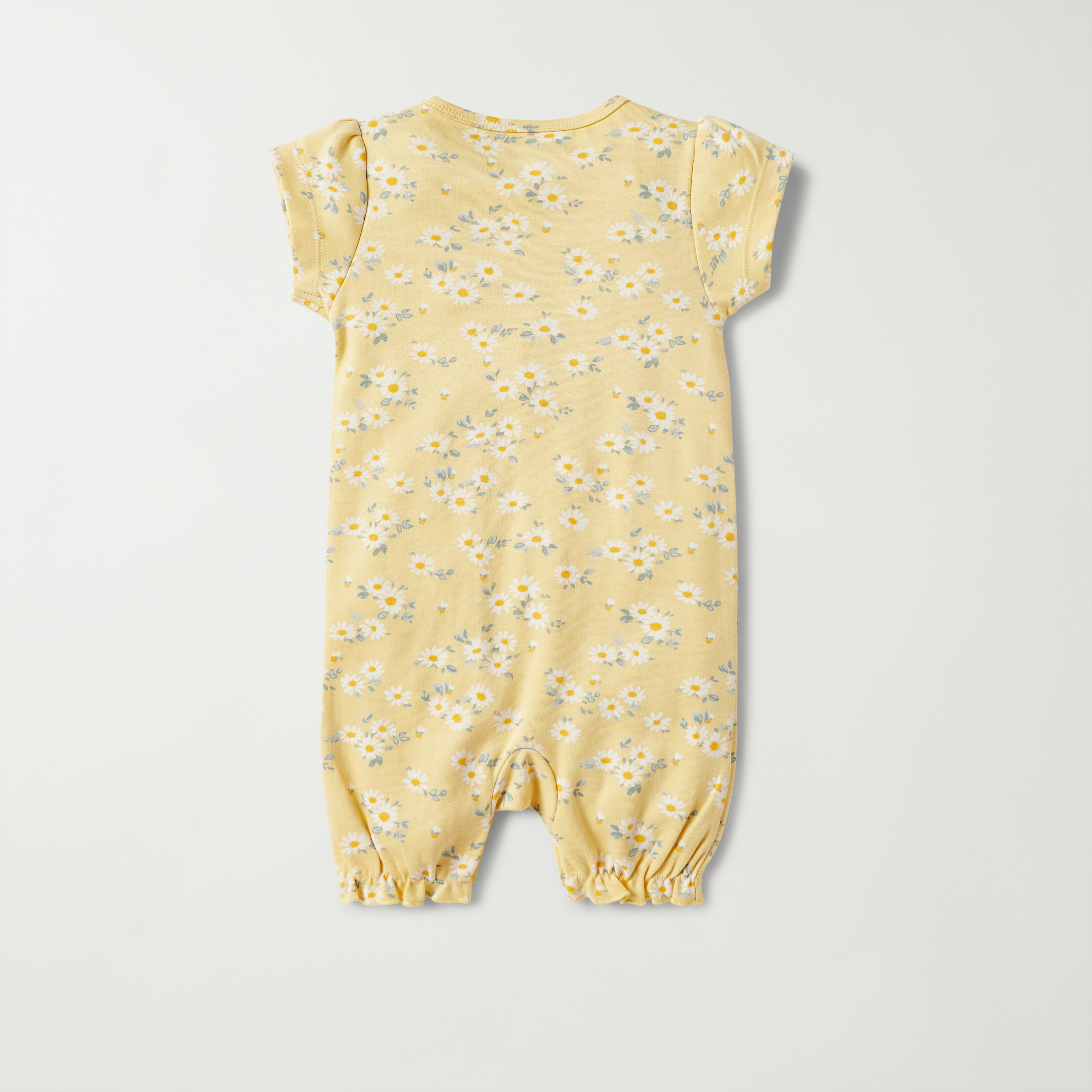 Juniors All-Over Floral Print Romper with Short Sleeves-baby-girls-clothing-rompers-image-2