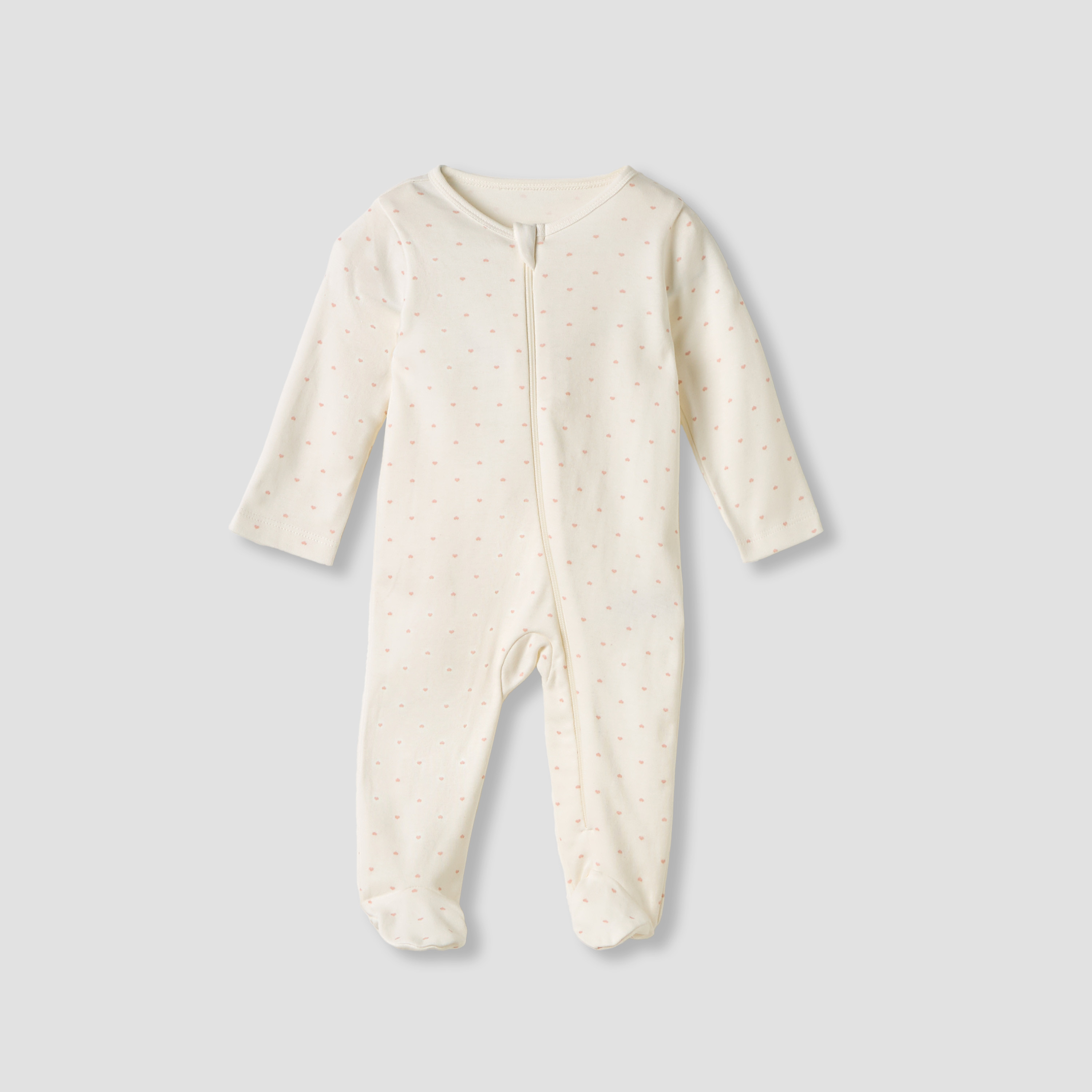 Juniors Bunny Print Sleepsuit with Long Sleeves - Set of 5-baby-girls-clothing-nightwear-sleepsuits-image-5