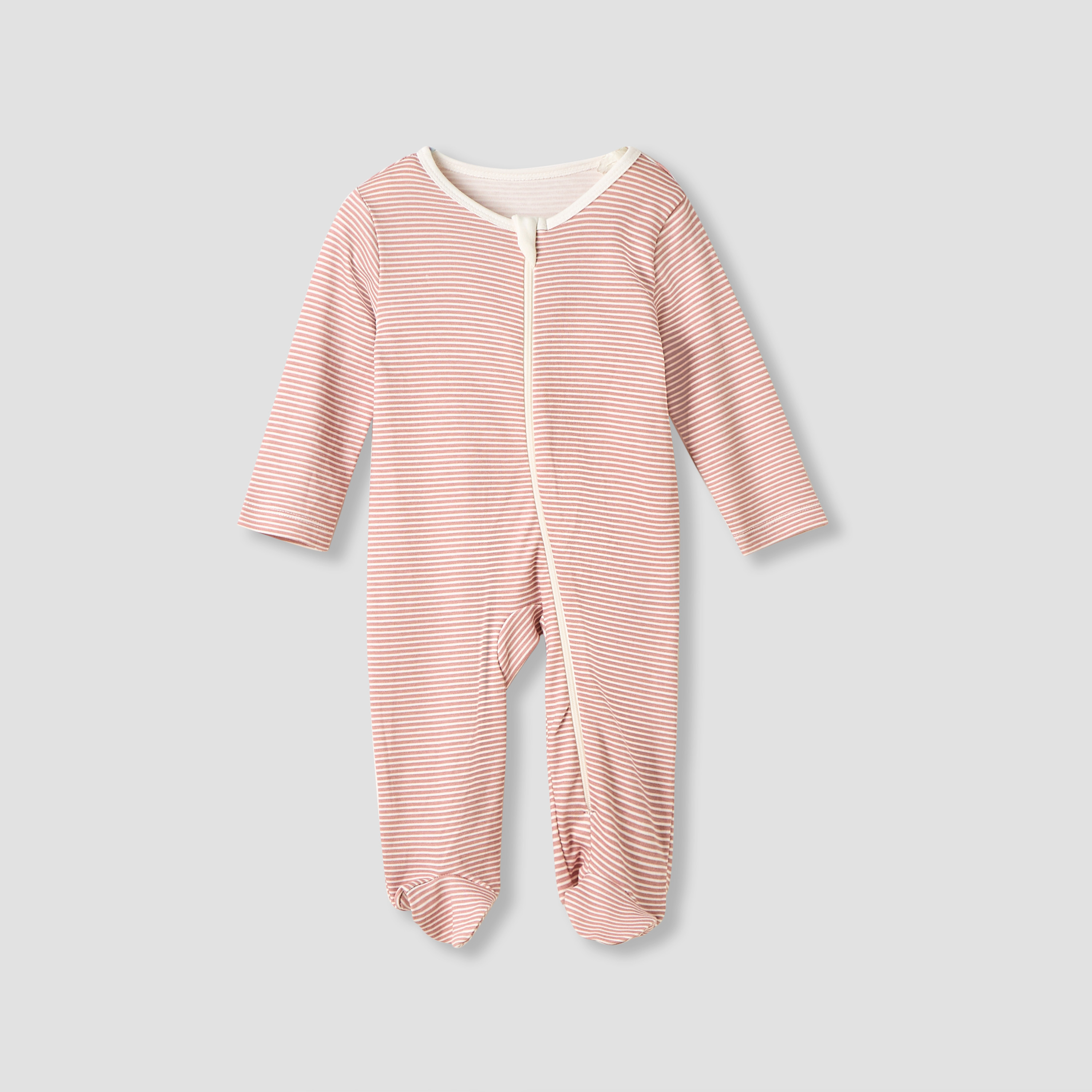 Juniors Bunny Print Sleepsuit with Long Sleeves - Set of 5-baby-girls-clothing-nightwear-sleepsuits-image-6