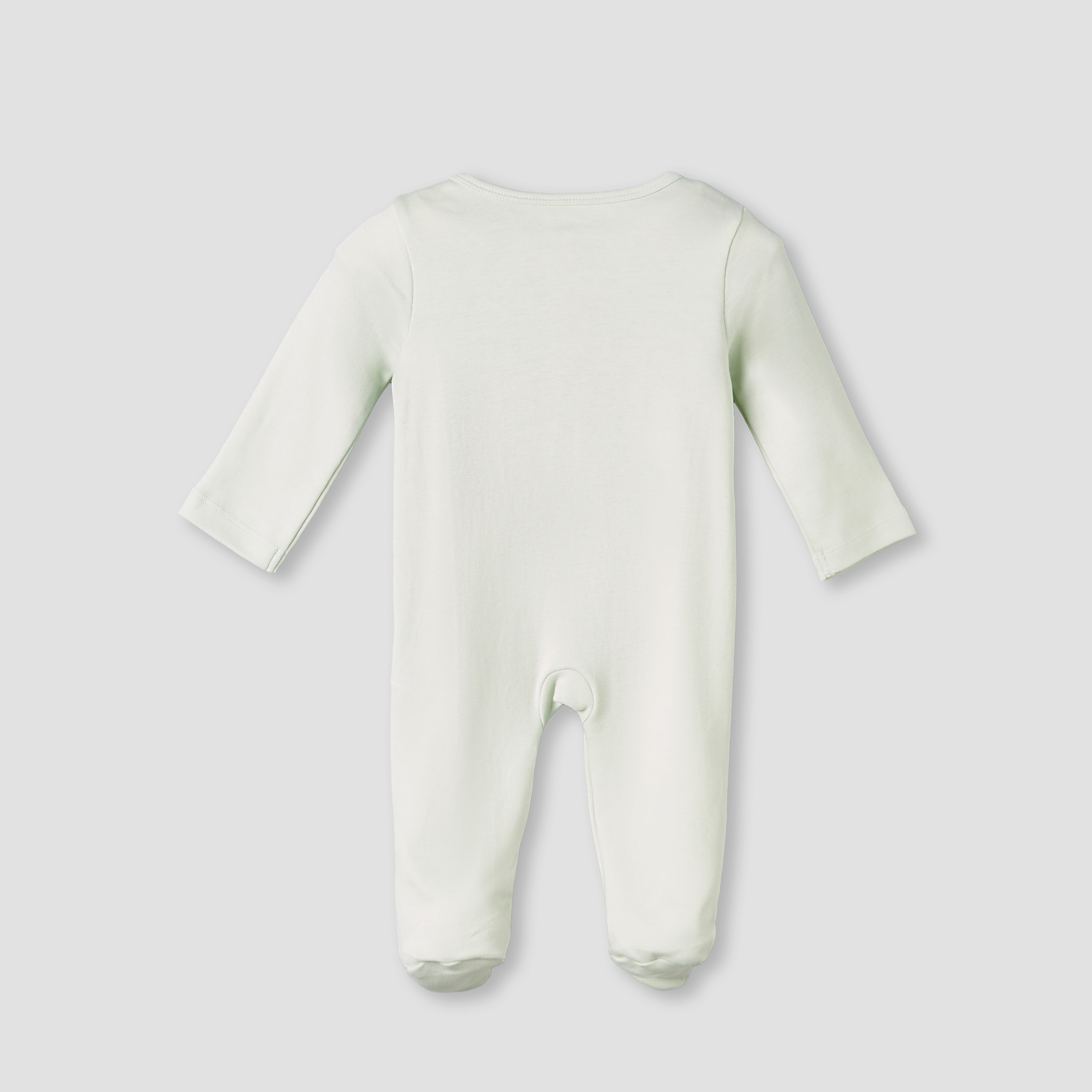 Pack of 3 Juniors Cotton Round Neck Long Sleeves Sleepsuit with Zip Closure-baby-girls-clothing-nightwear-sleepsuits-image-6