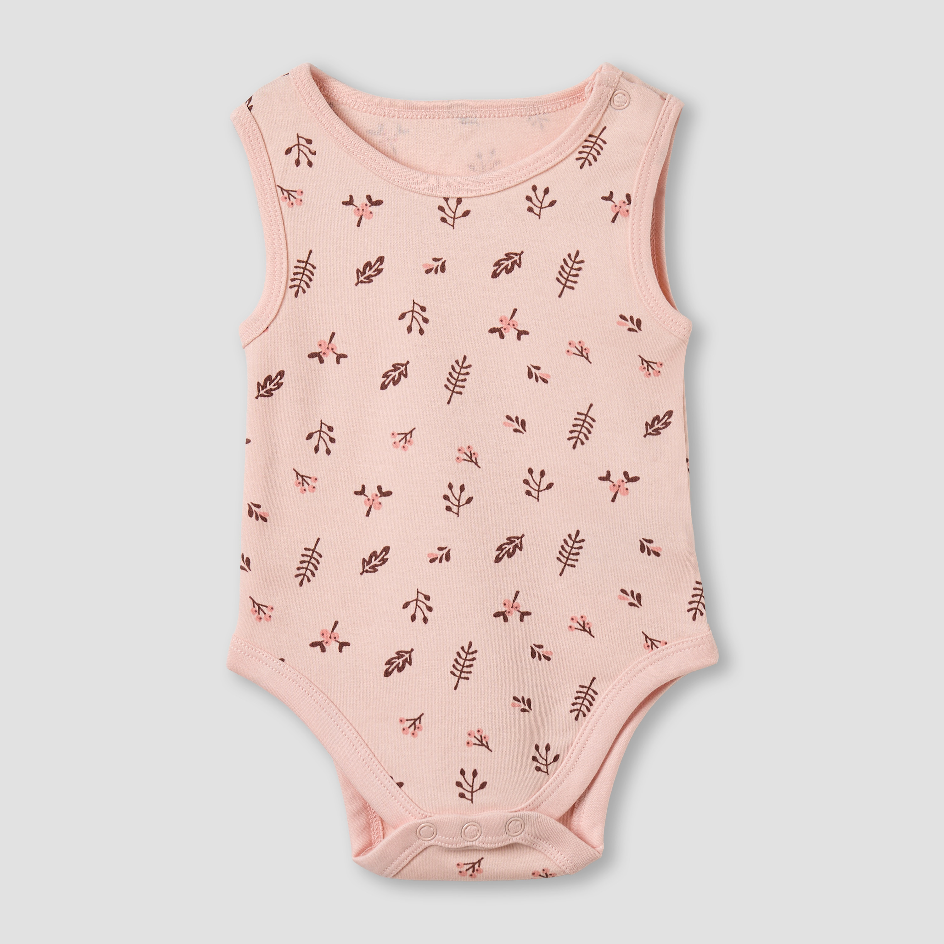 Pack of 5 Juniors Cotton Round Neck Sleeveless Bodysuit with Fruit Print-baby-girls-clothing-multipacks-image-6