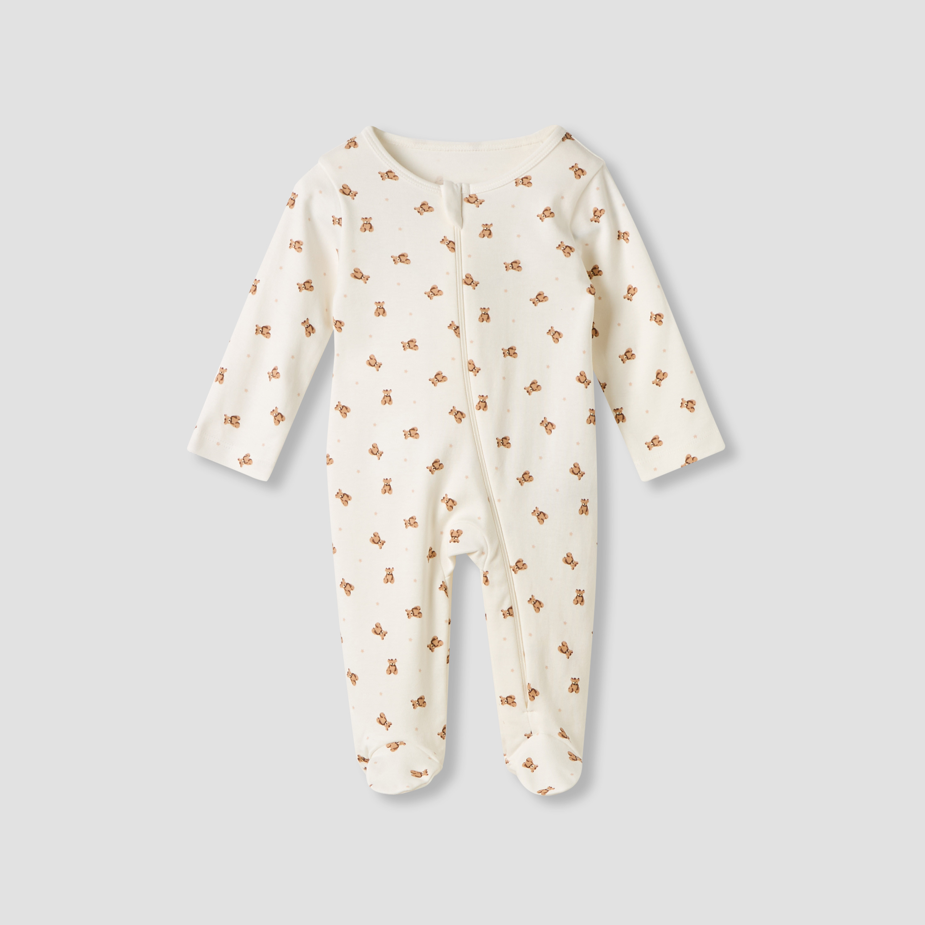 بدلة نوم متنوعة بأكمام طويلة وسحّاب إغلاق من جونيورز - طقم من 5 قطع-baby-boys-clothing-nightwear-sleepsuits-image-2