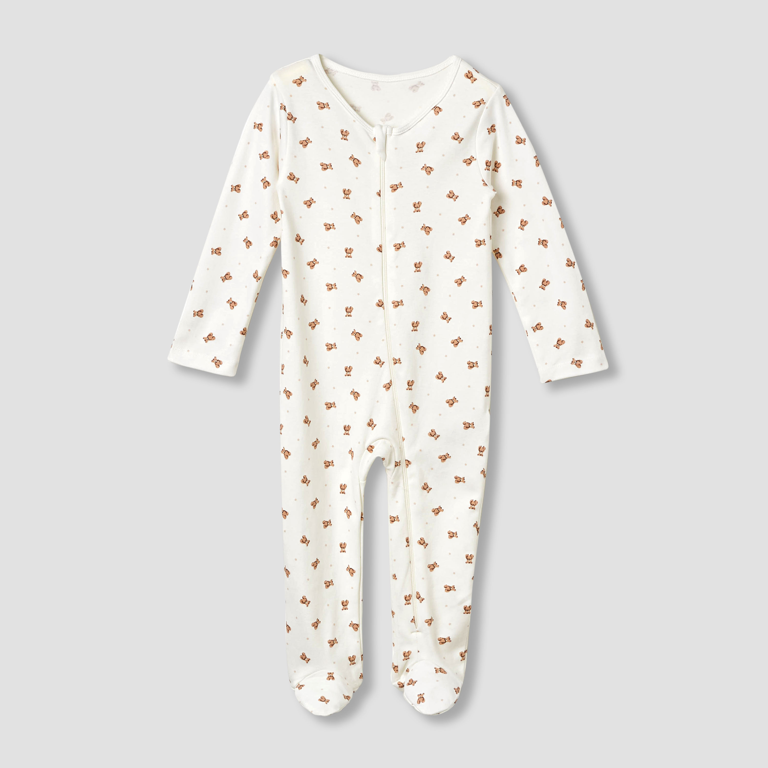 Juniors Assorted Sleepsuit with Long Sleeves and Zip Closure - Set of 5-baby-boys-clothing-nightwear-sleepsuits-image-3