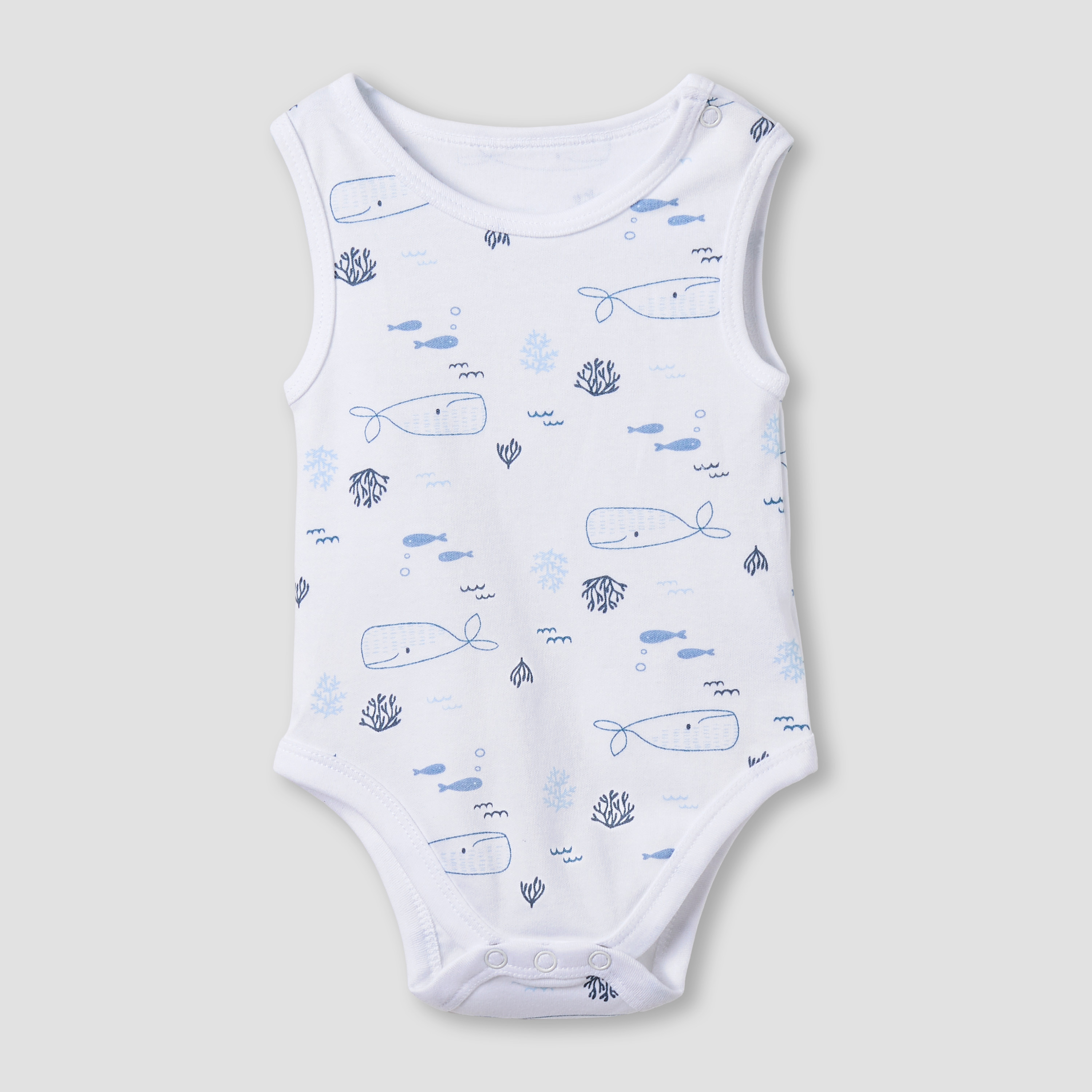 بودي سوت قطن دون أكمام بياقة مستديرة وبطبعات من جونيورز - طقم من 5 قطع-baby-boys-clothing-multipacks-image-4