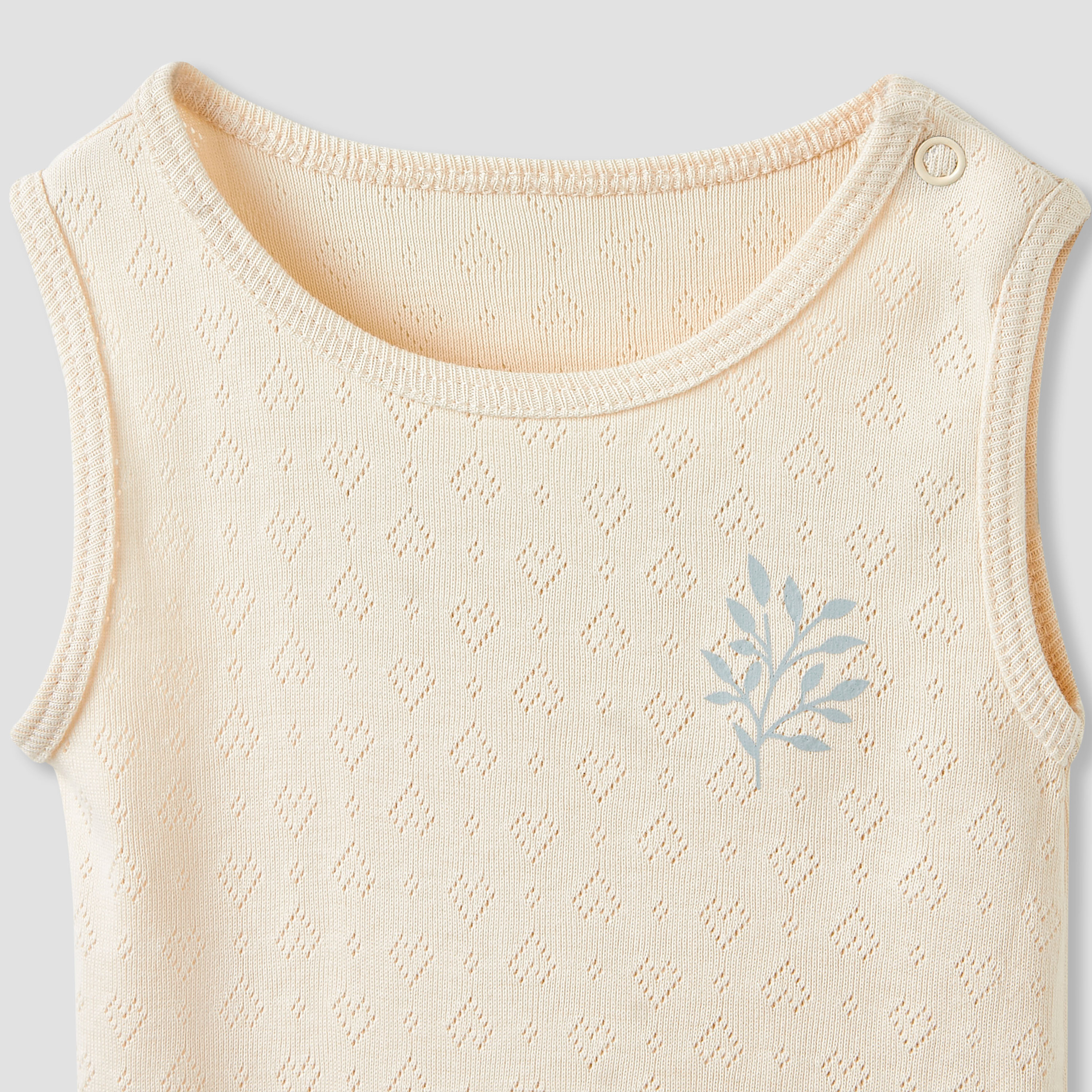 Juniors Round Neck Bodysuit with Snap Button Closure - Cotton - Sleeveless  - Set of 5-baby-girls-clothing-bodysuits-image-7