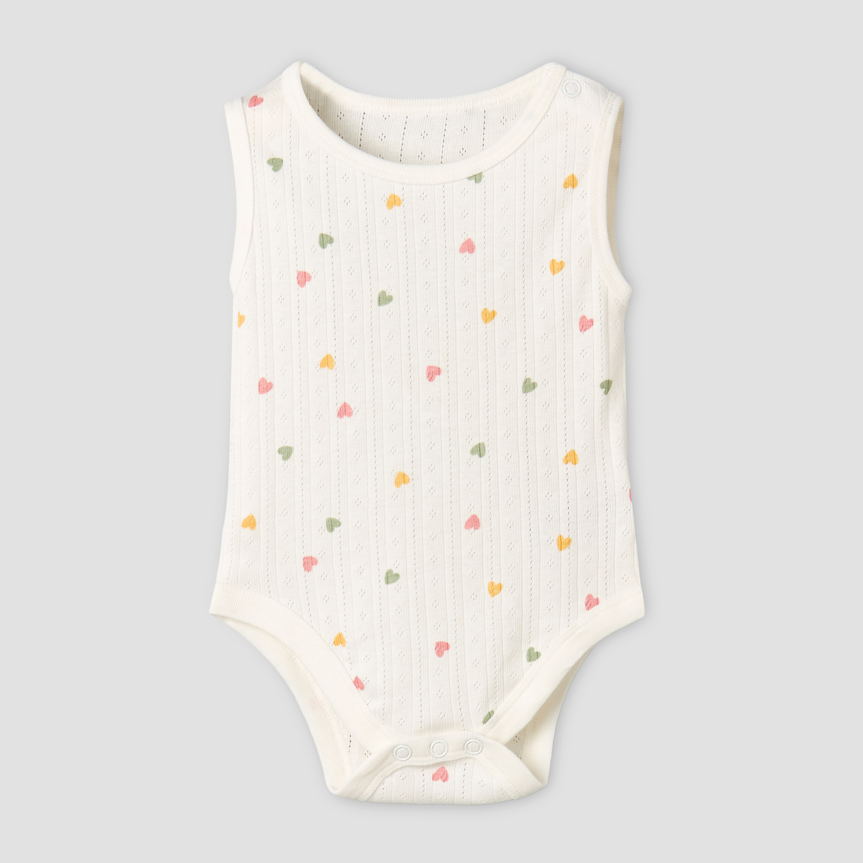 Pack of 5 Juniors Cotton Sleeveless Bodysuit with Fun Print-baby-girls-clothing-bodysuits-image-3