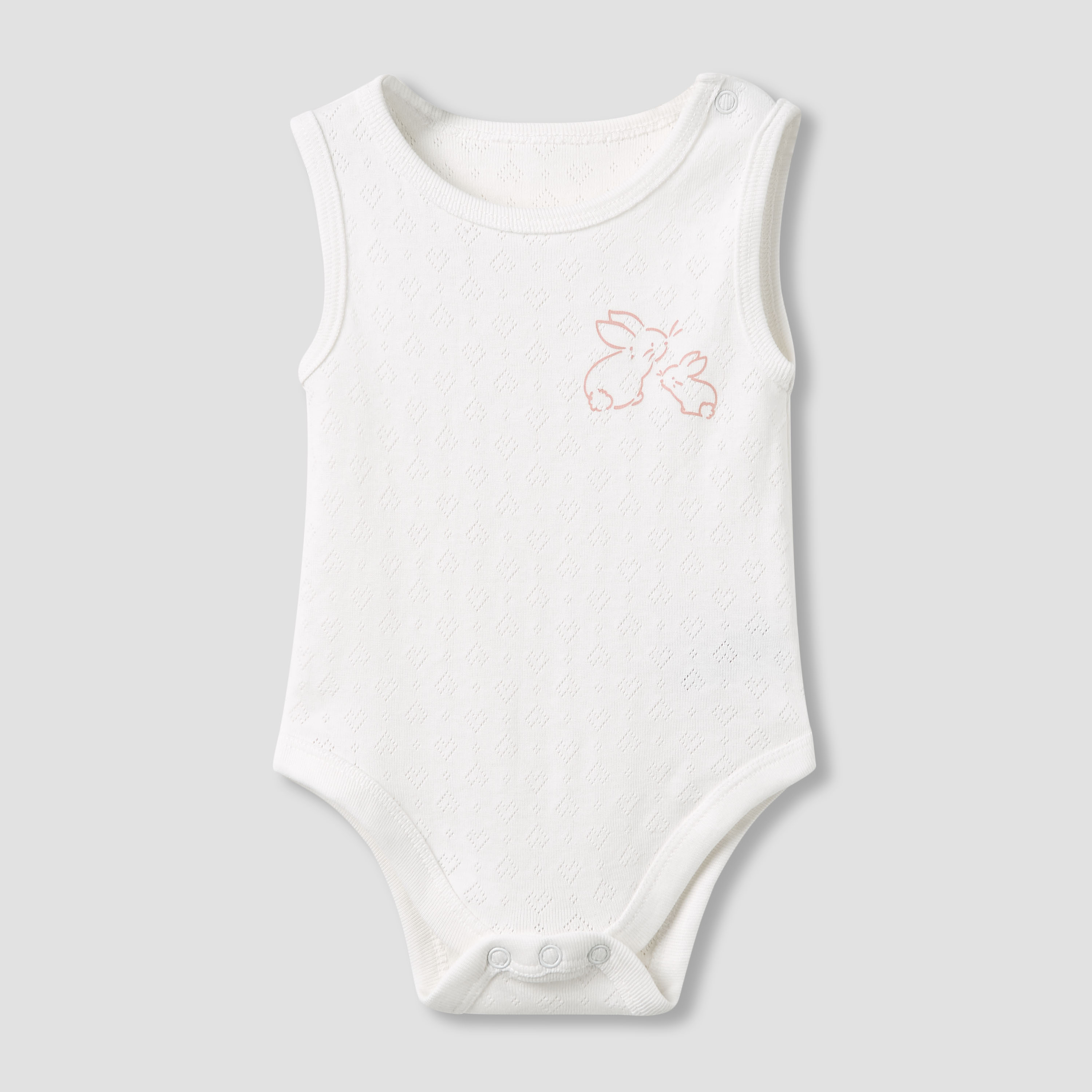 Juniors Round Neck Bodysuit with Snap Button Closure - Cotton - Sleeveless  - Set of 5-promo_babyshop_Buy2for115_UAE130126-image-4