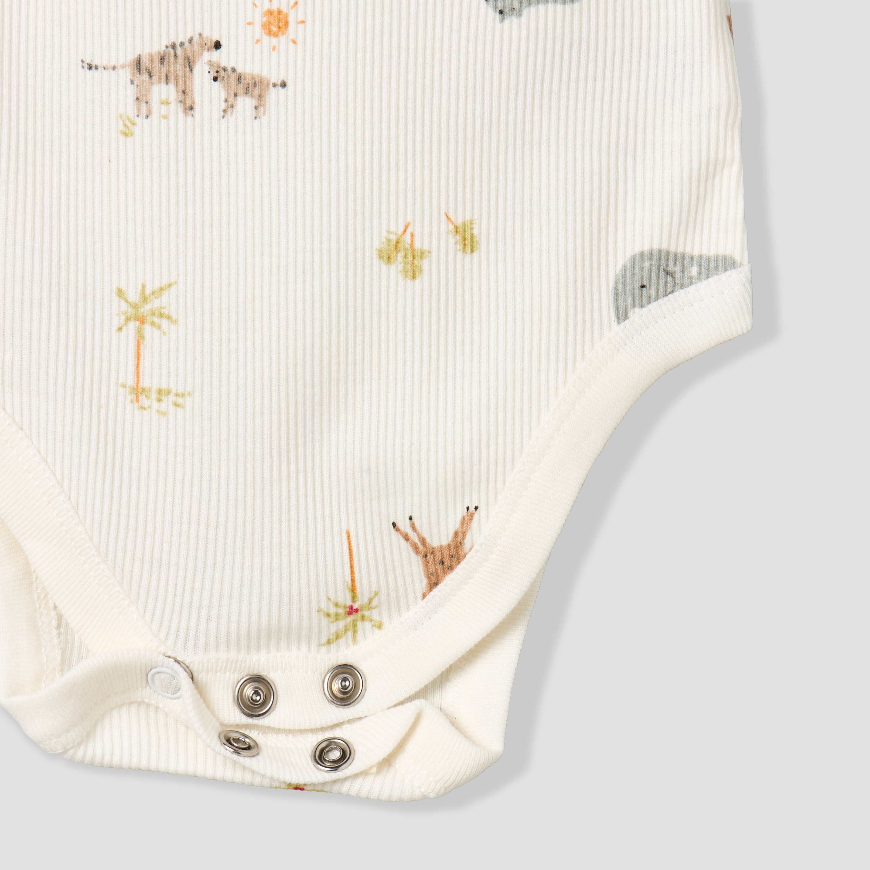 Pack of 5 Juniors Round Neck Sleeveless Bodysuit with Animal Print-baby-boys-clothing-bodysuits-image-16